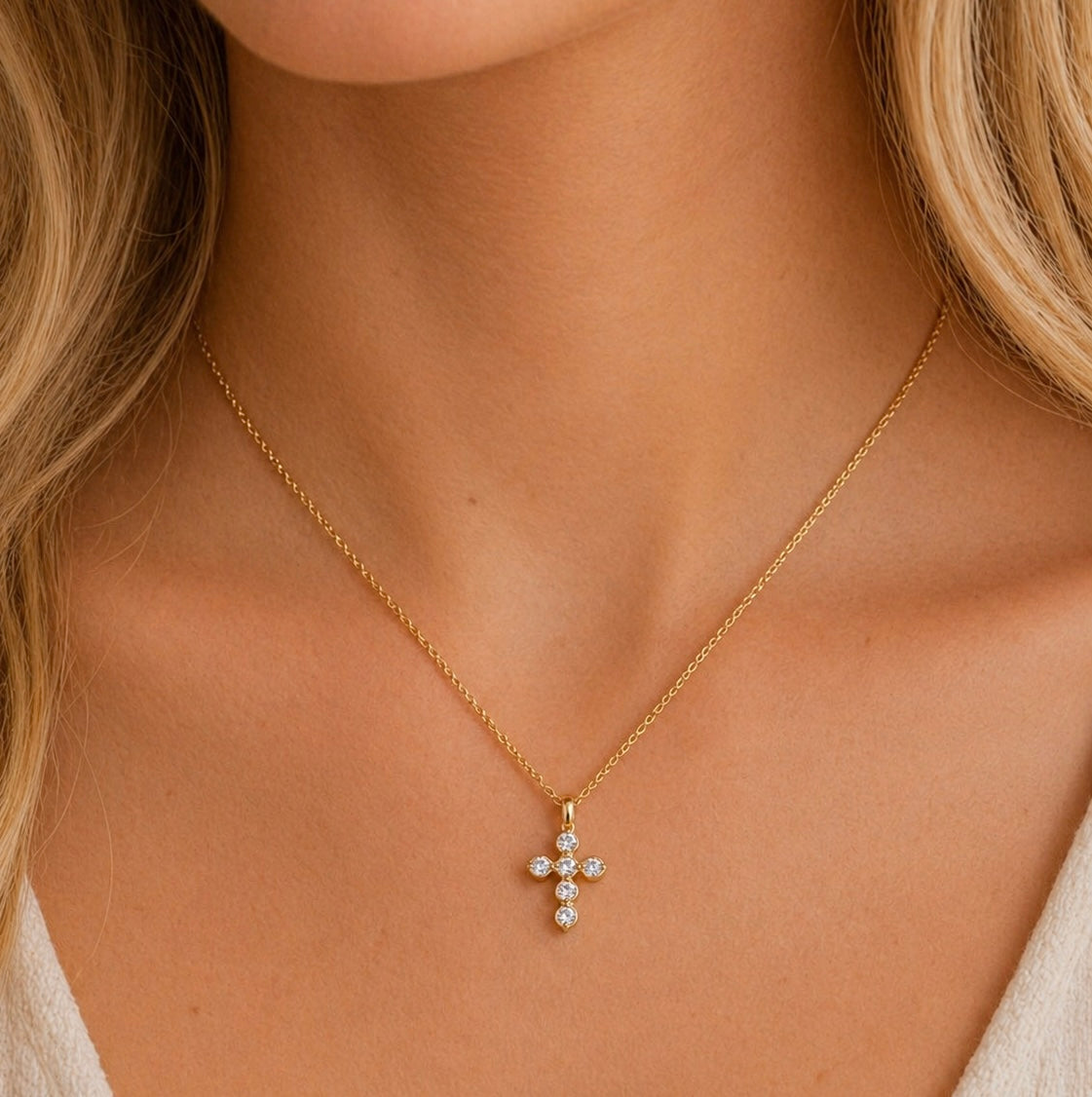 Shining Cross Necklace