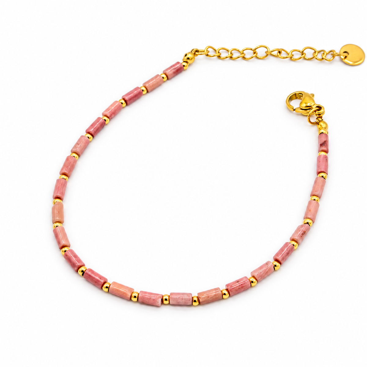 Soft Rose Gold Beaded Bracelet