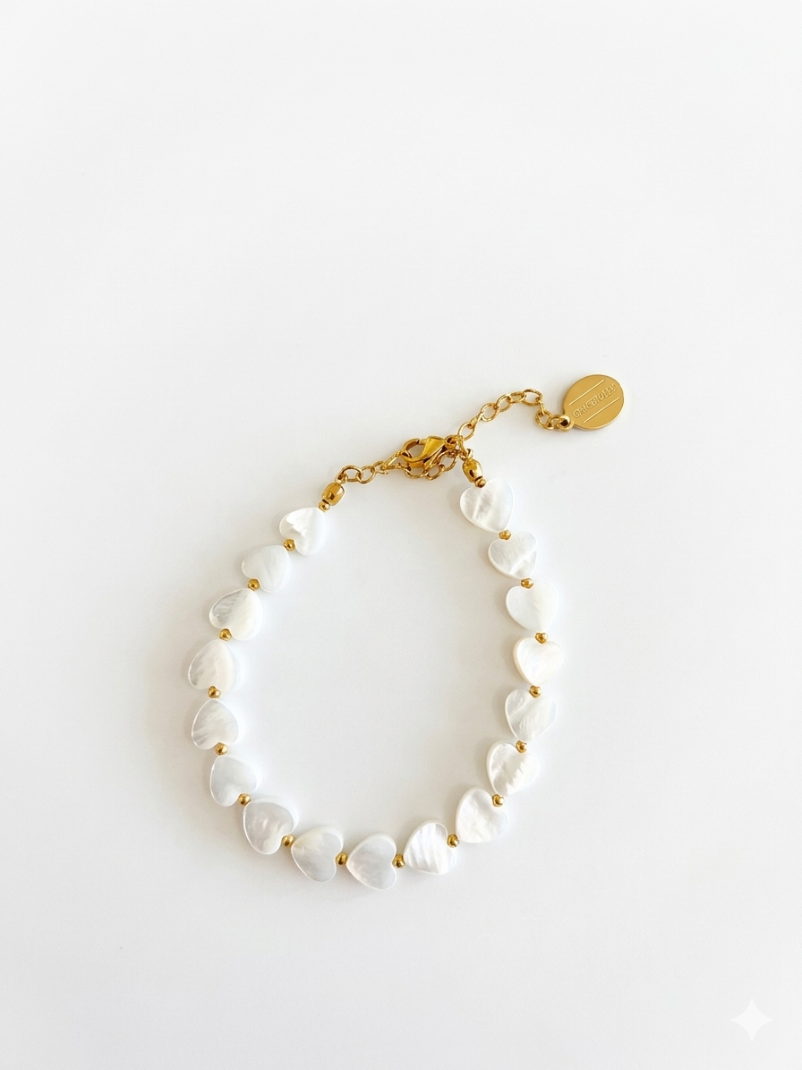 Heart Pearl Bracelet