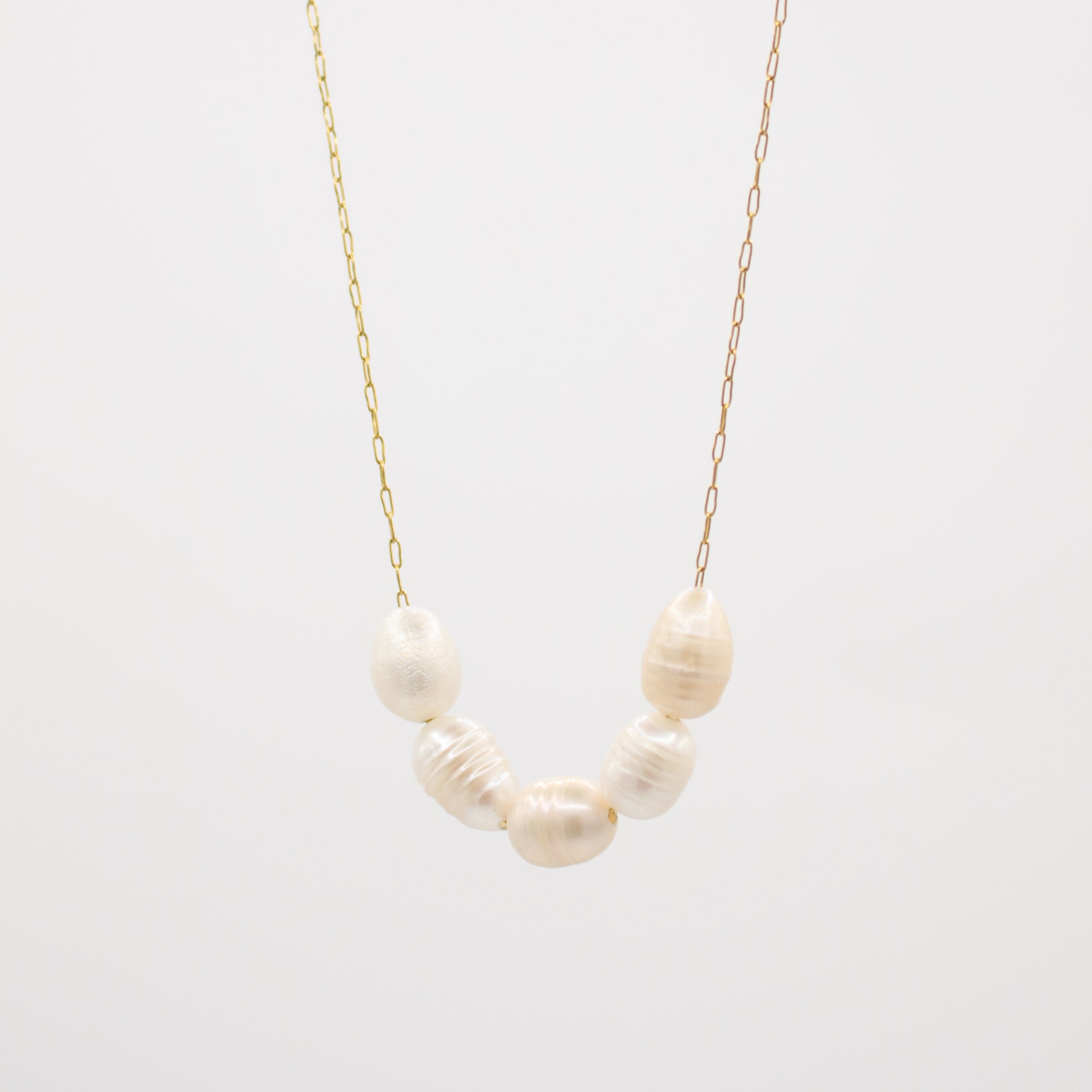Golden Pearl Necklace
