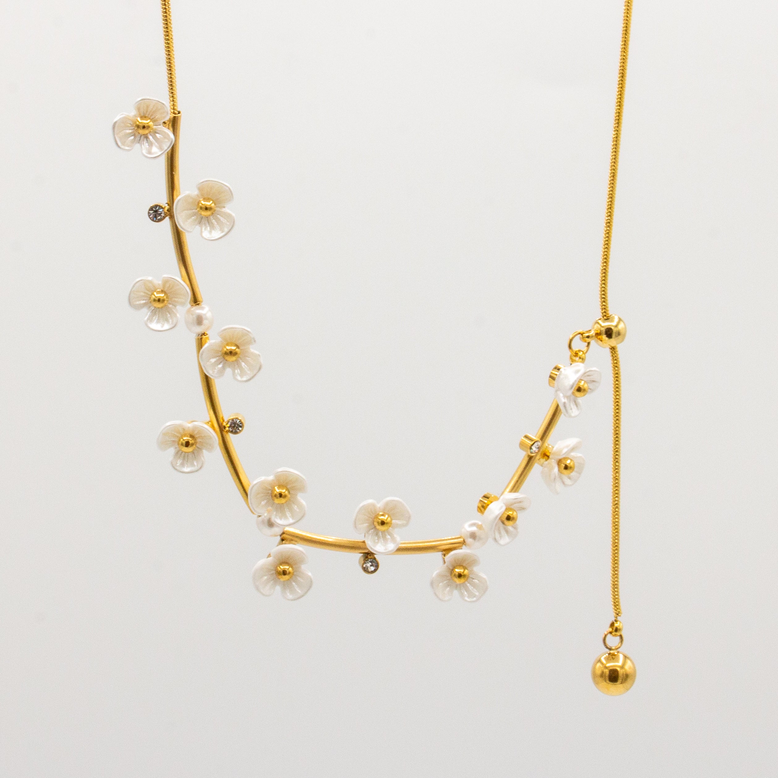 Flower Cascade Necklace