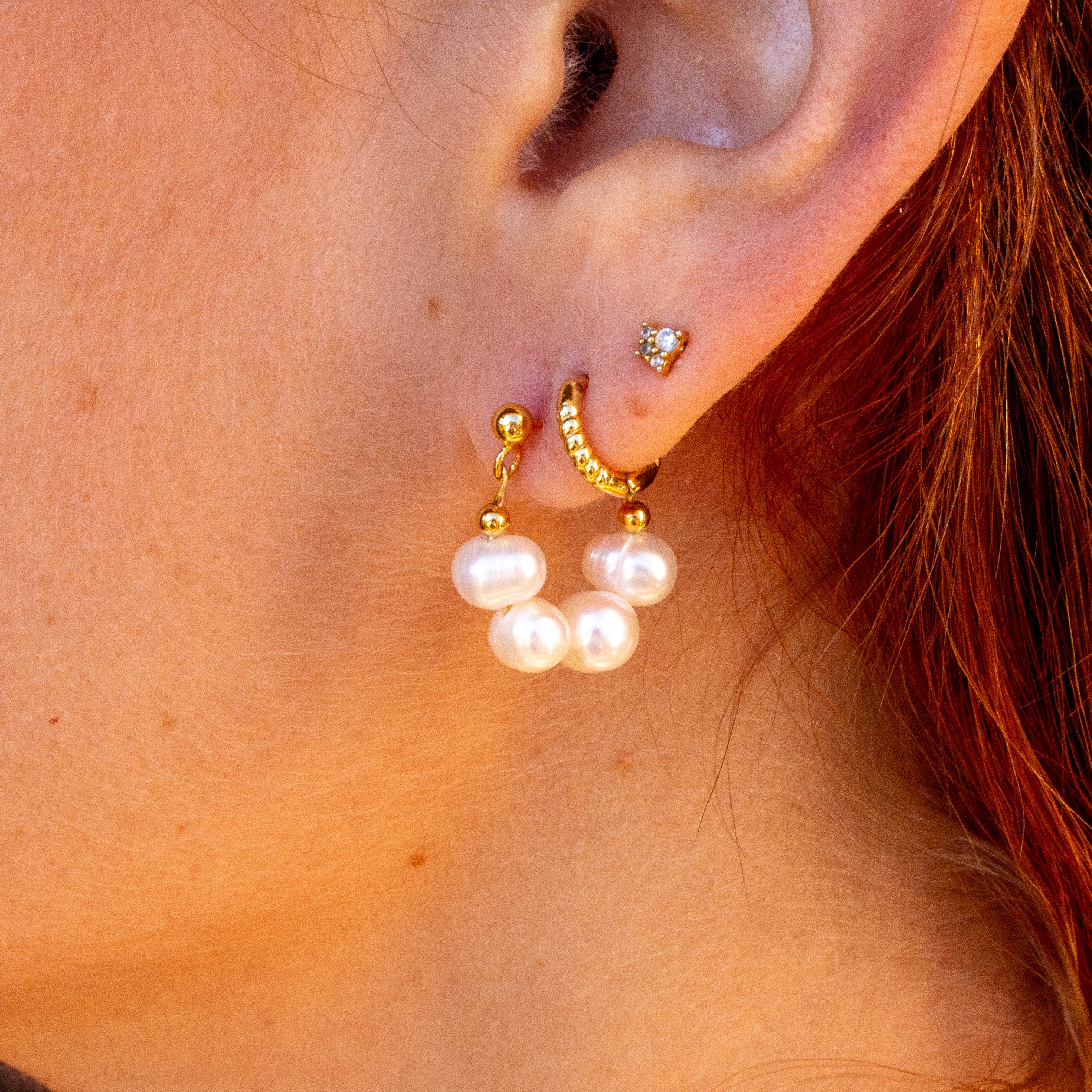 Fresh Water Pearl Huggies