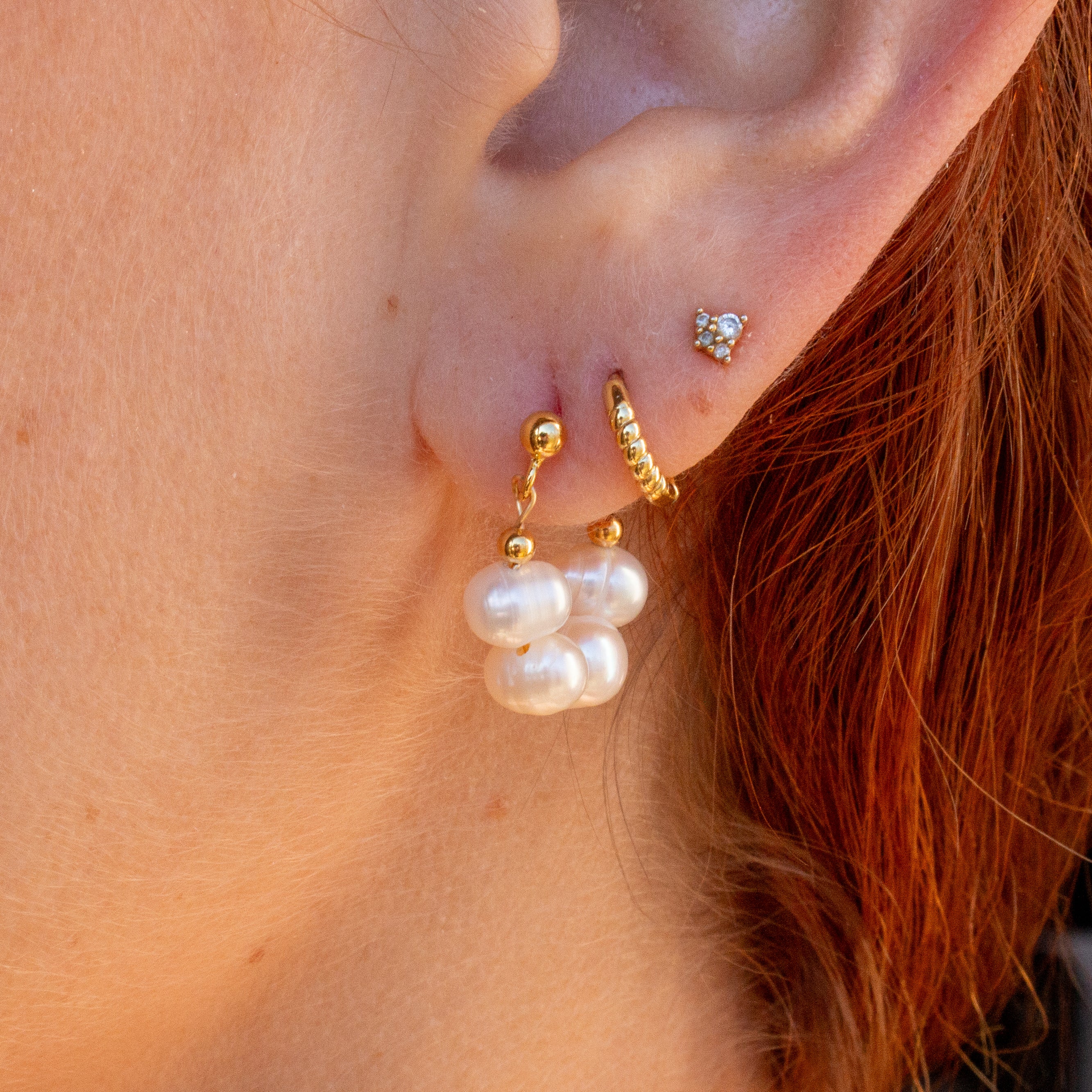 Fresh Water Pearl Huggies