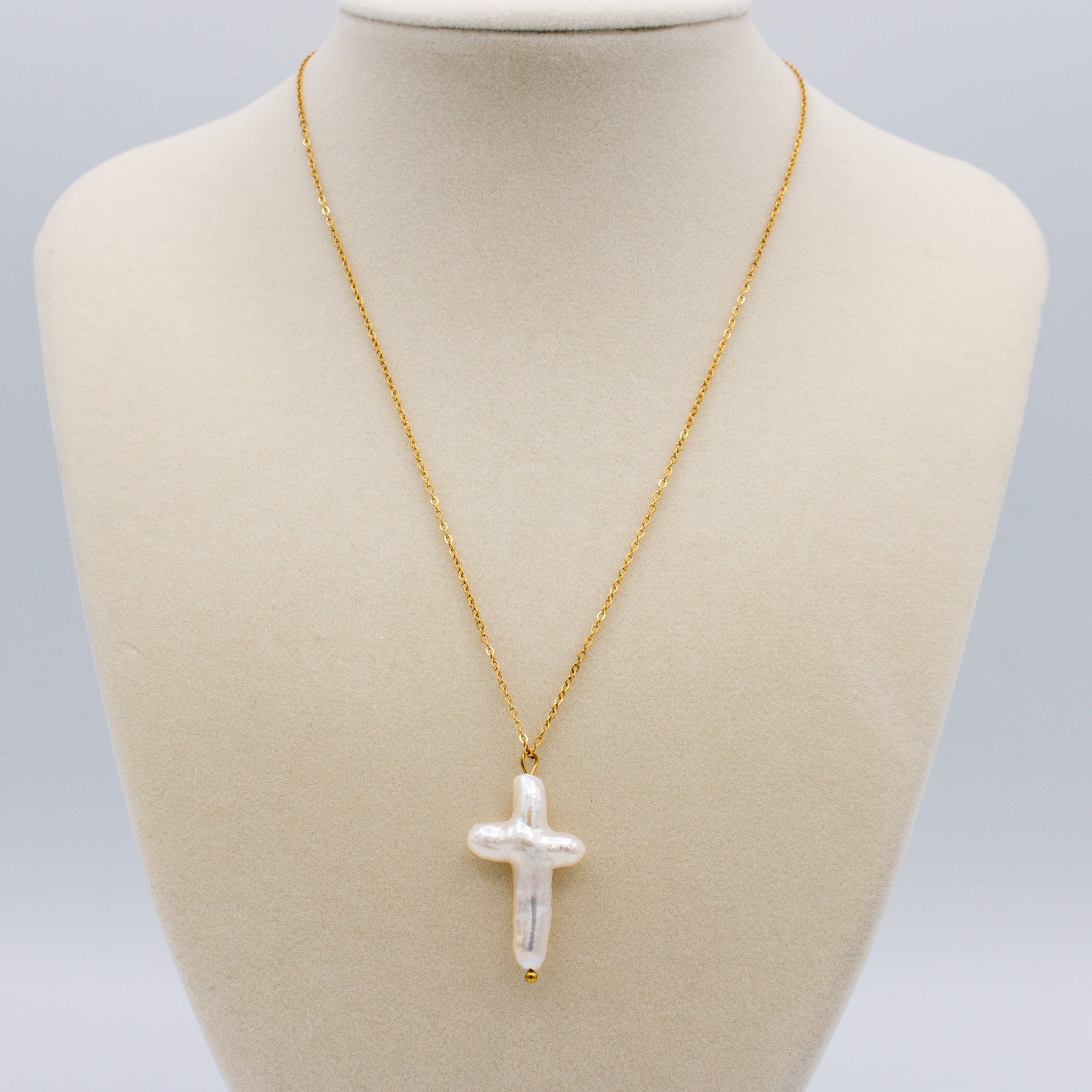 Cross Pearl Necklace- My Everyday Necklace