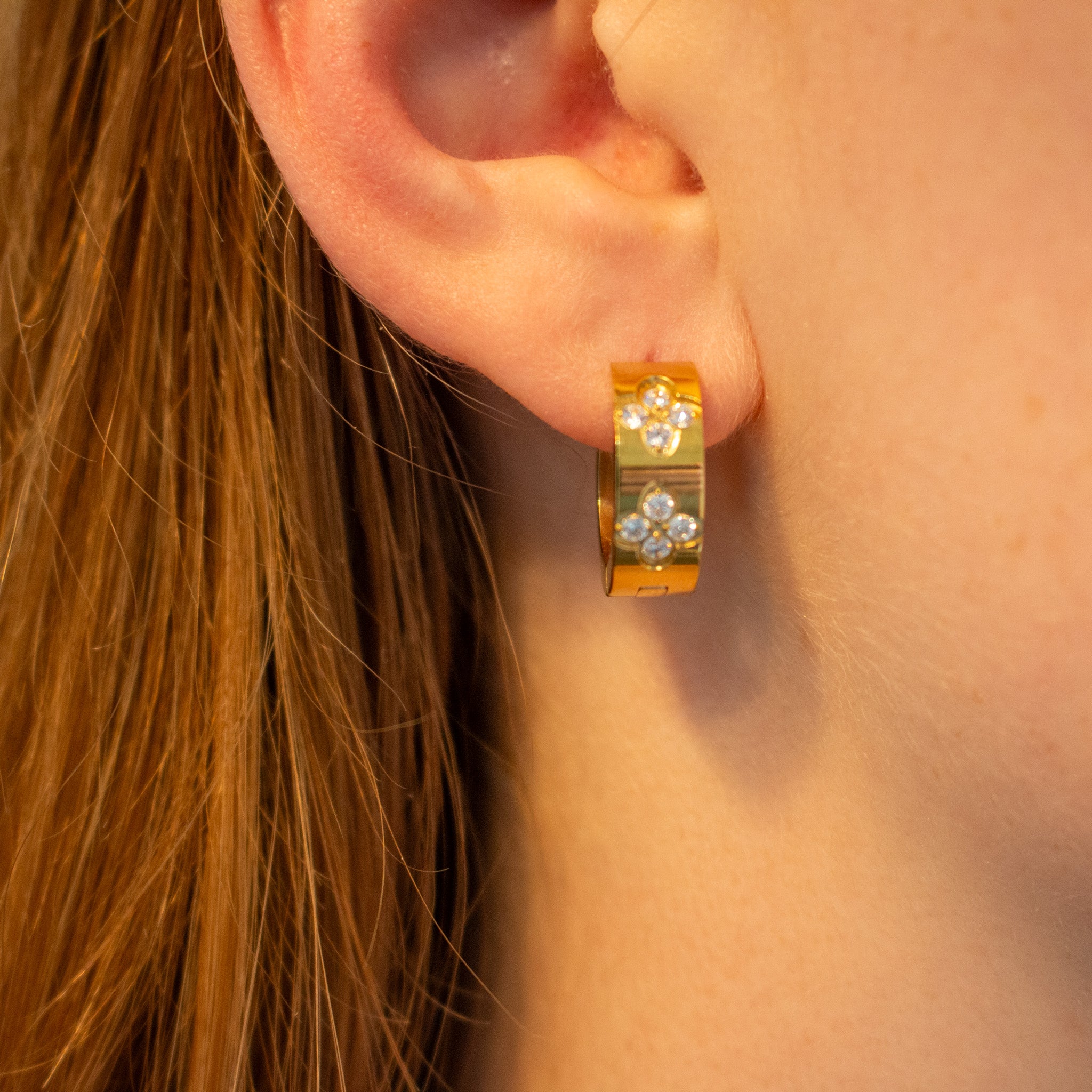 White Clover Earrings