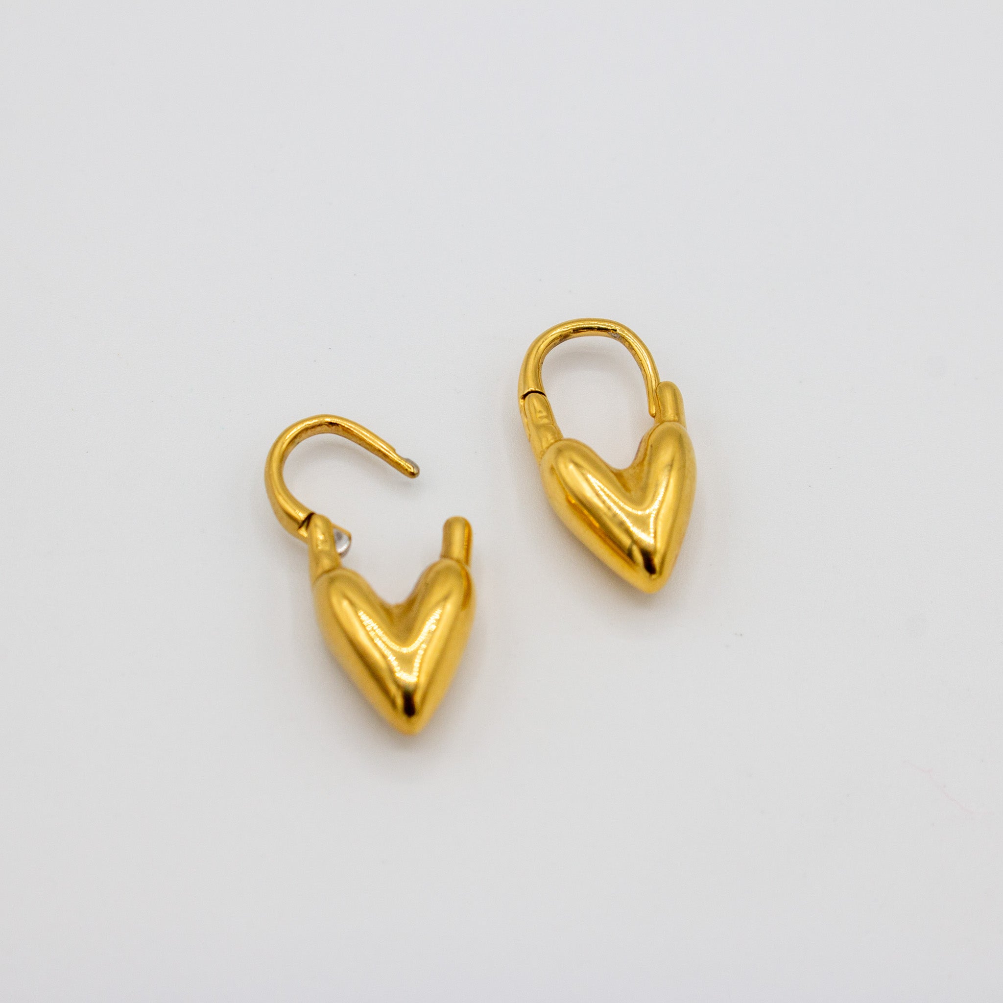 Heart Dangle Hoop