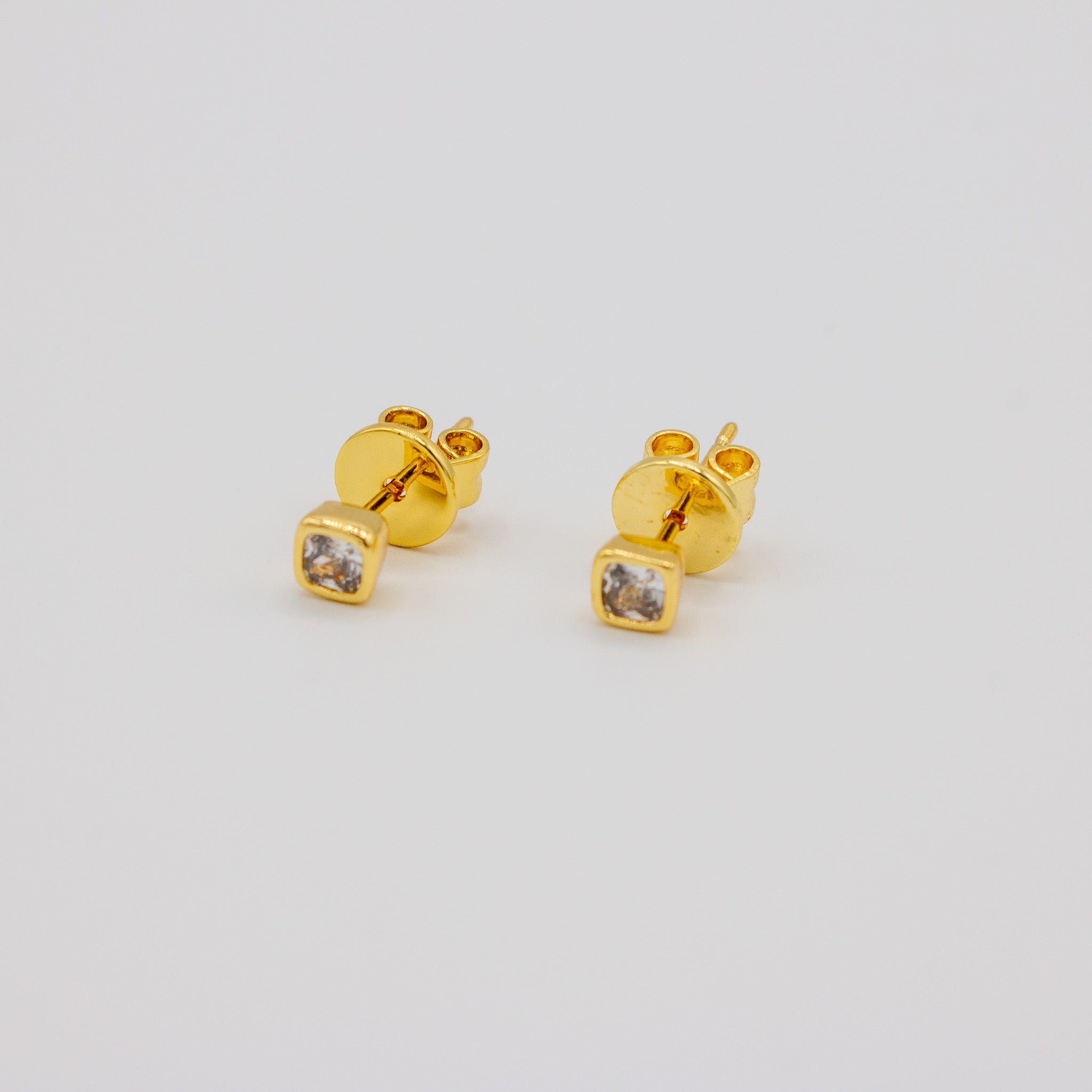 Cz Square Studs