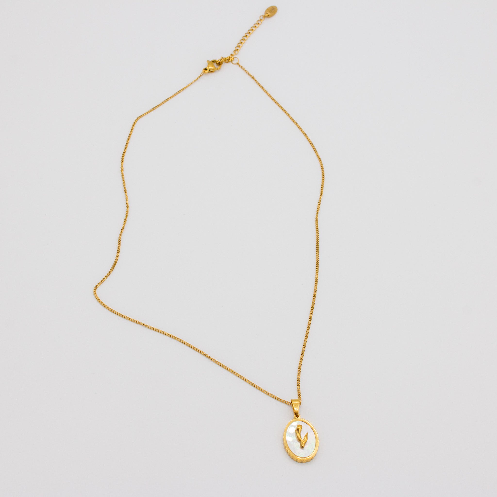 Gilded Pearl Flower Necklace