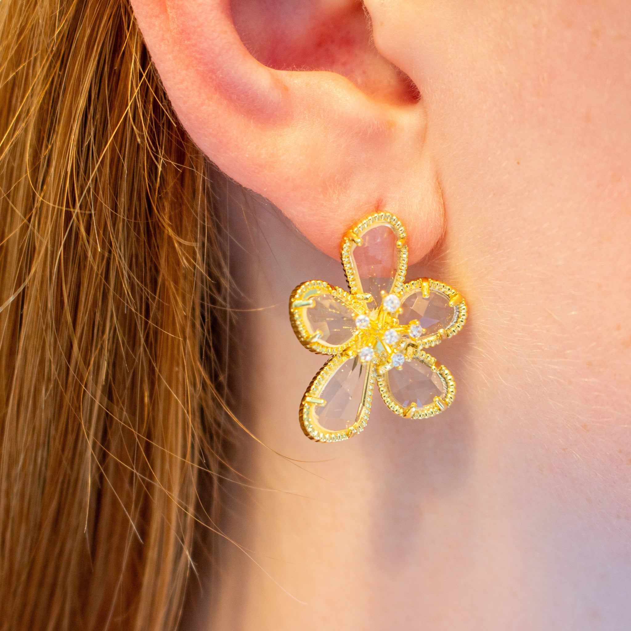 Shining Flower Earrings