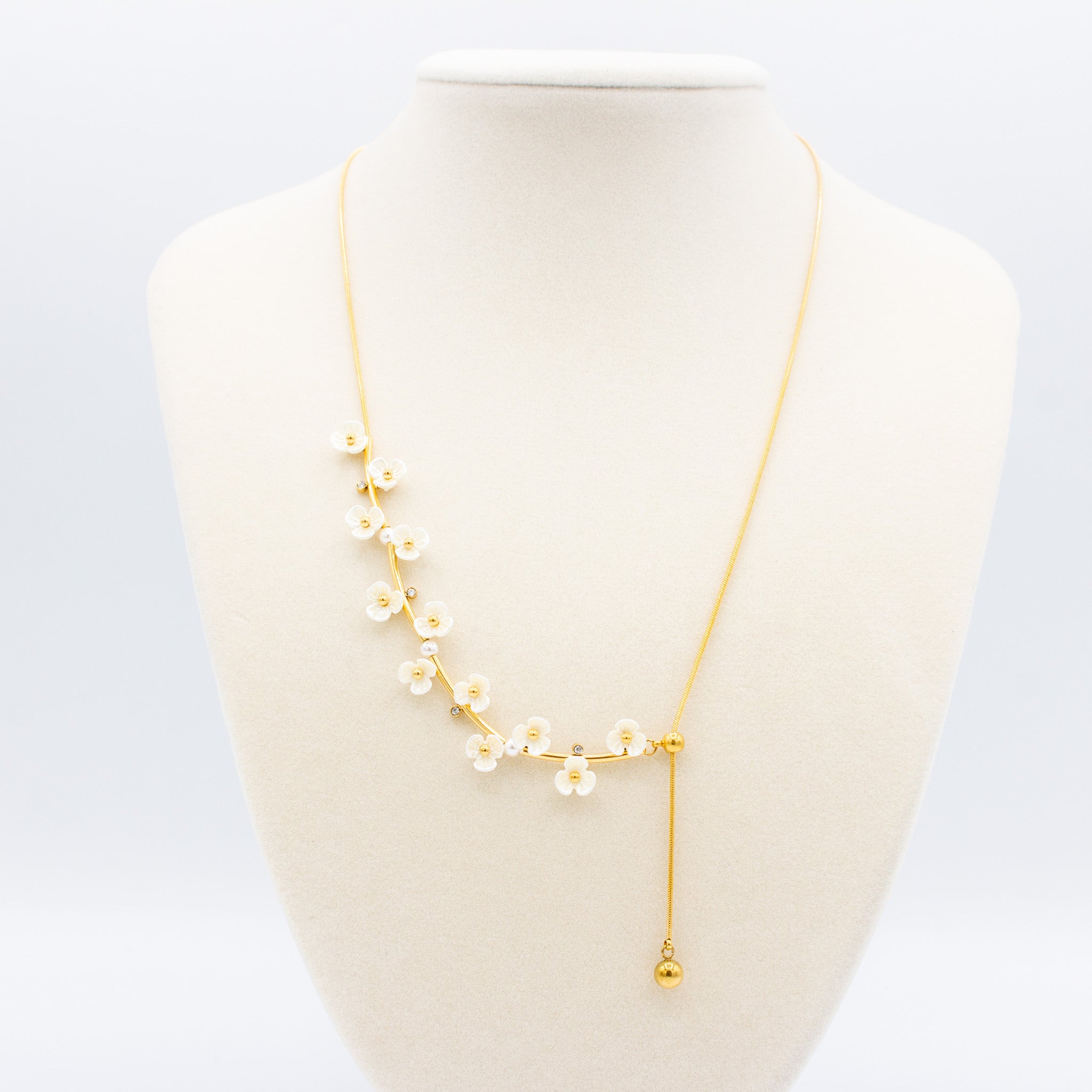 Flower Cascade Necklace