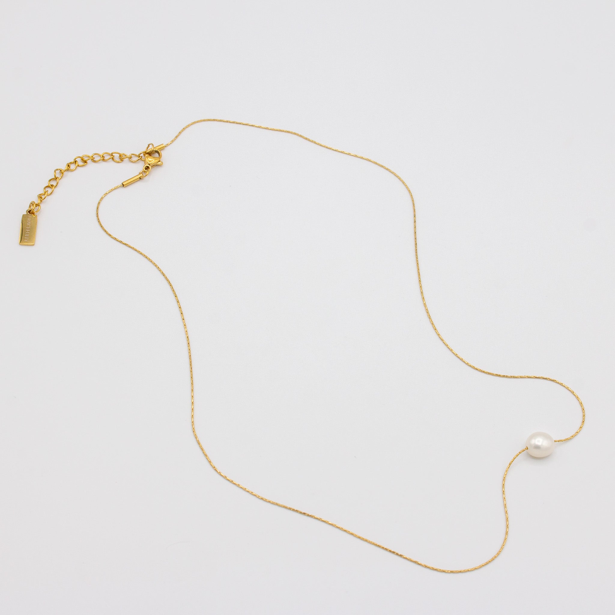 Dainty Single Pearl Necklace