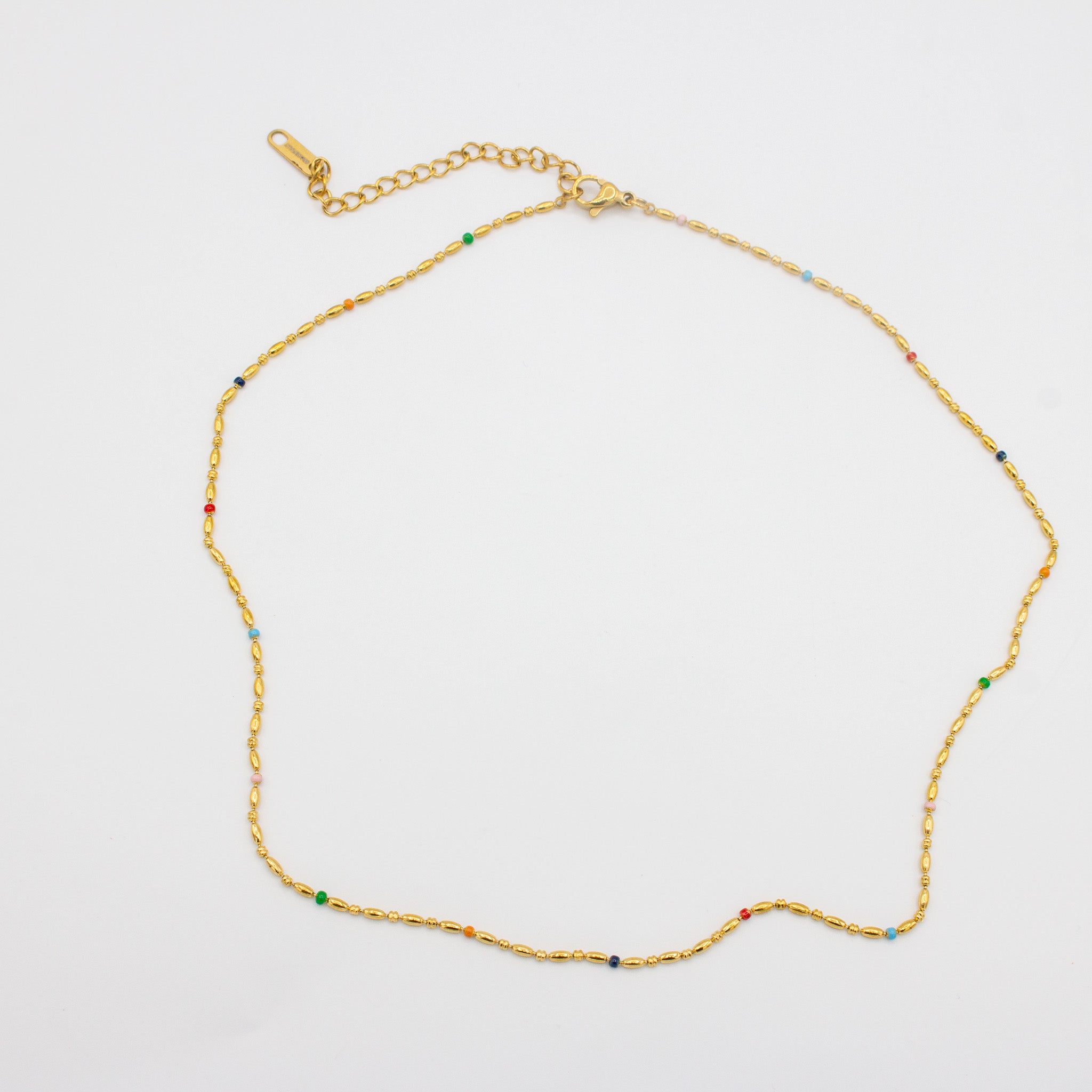 Dainty Colorful and Gold Necklace