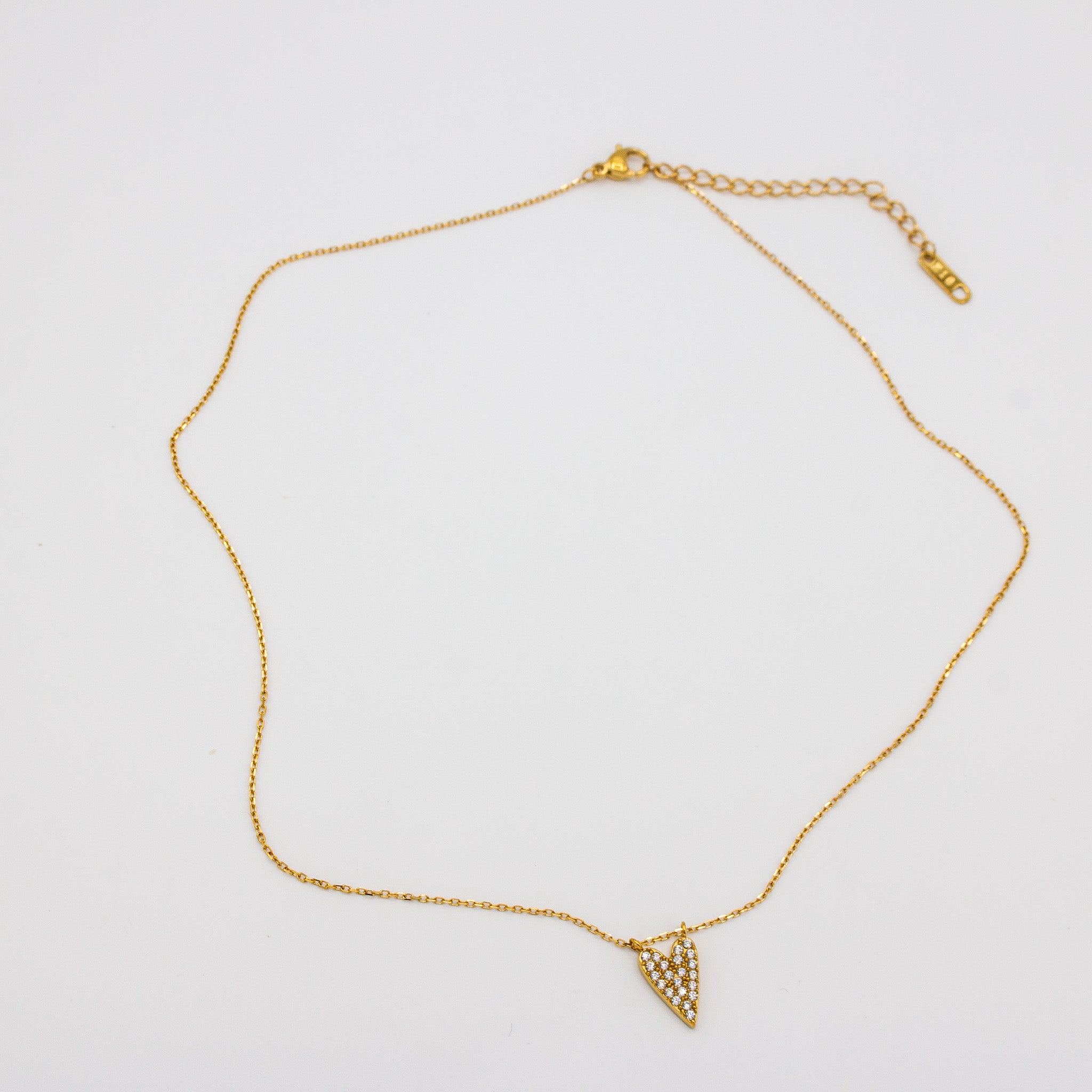 Dainty Pave CZ + Smooth Necklace