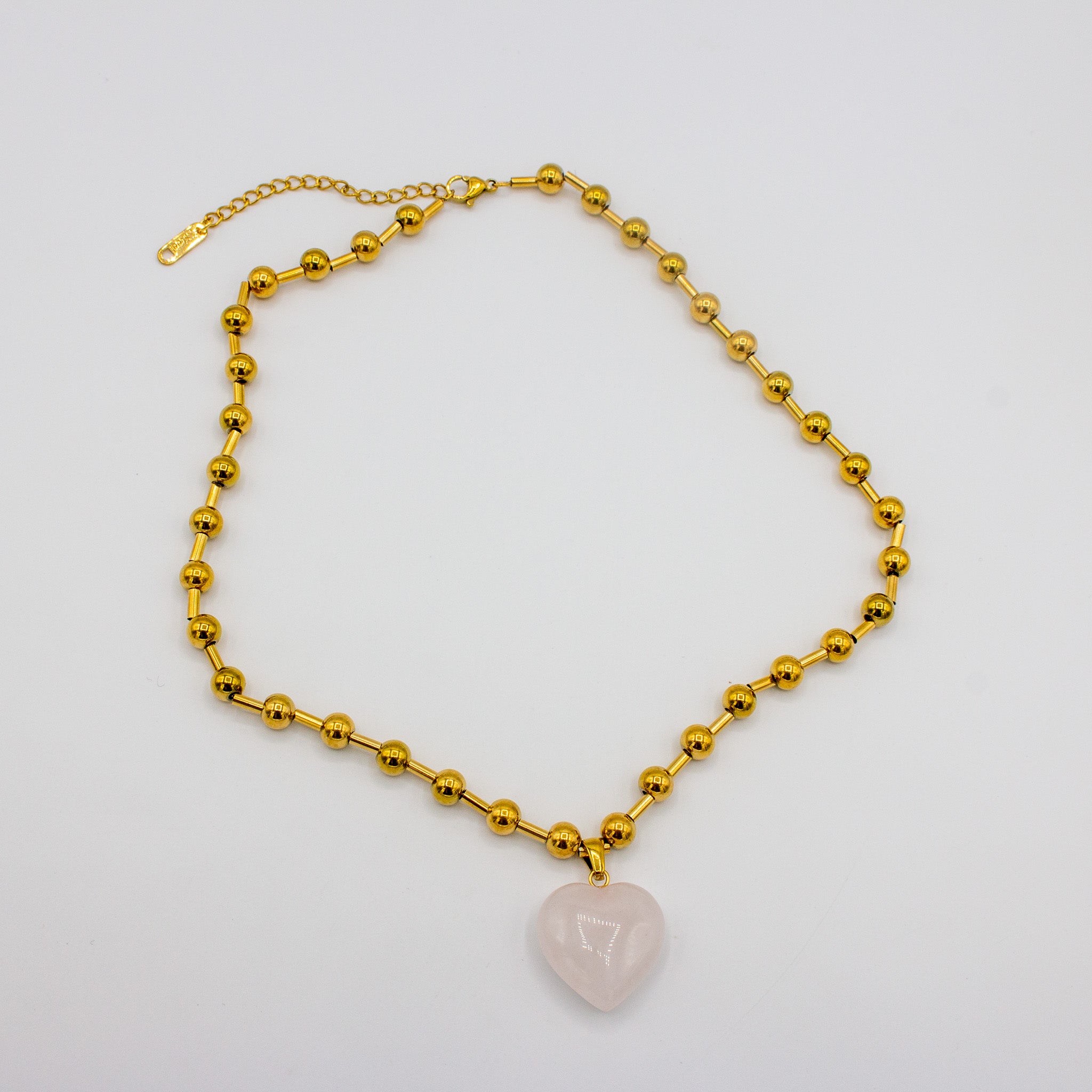 Pink Heart Charm Necklace