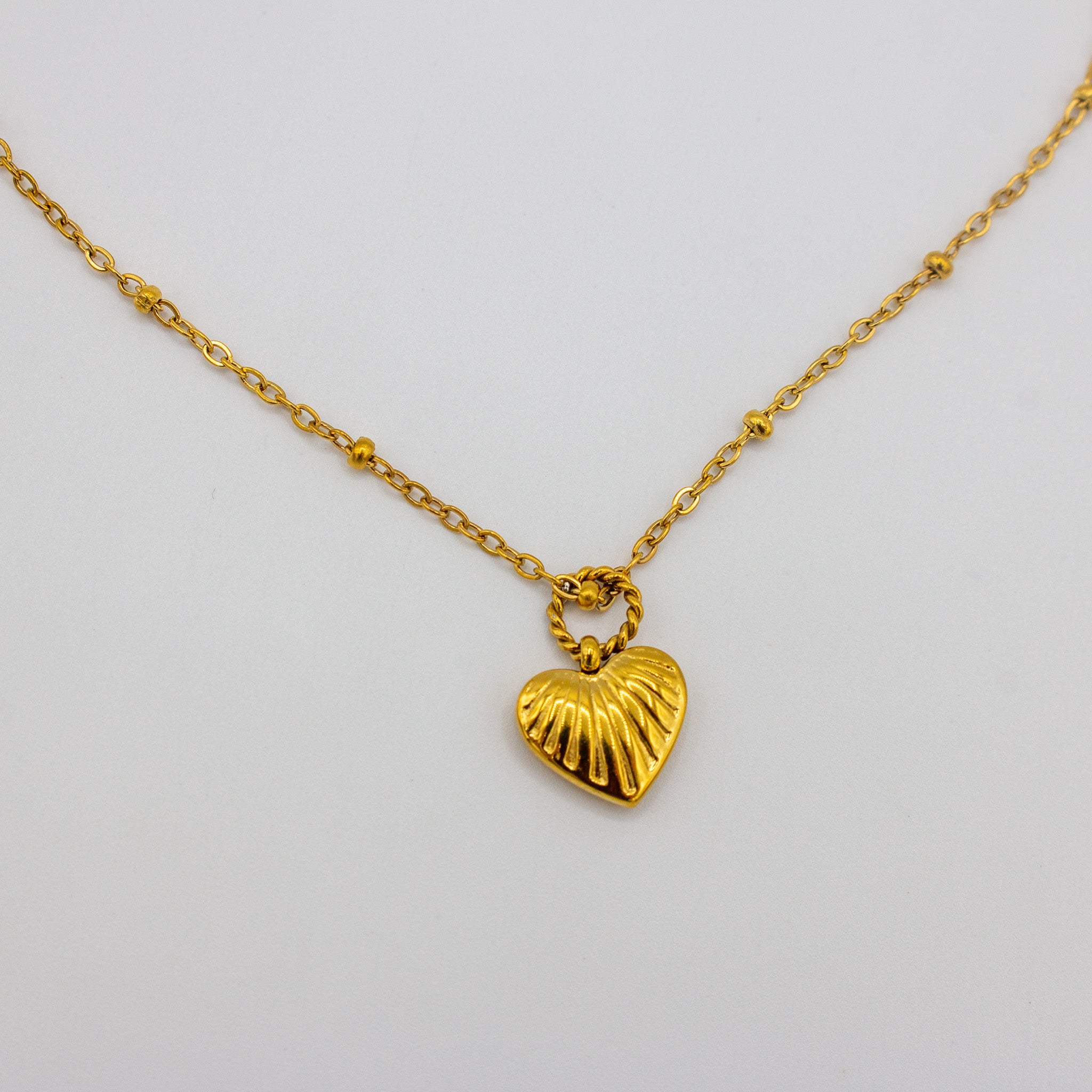 Dainty Braided Heart Necklace