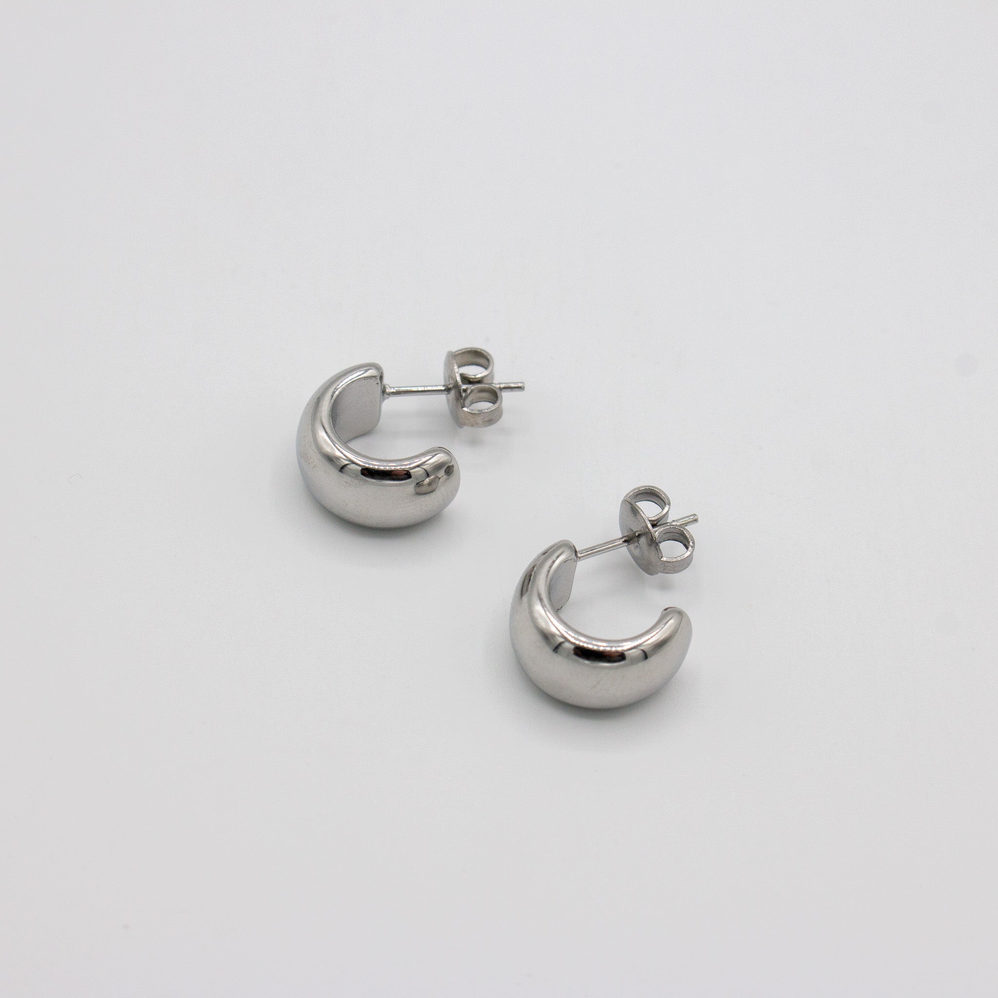 Silver Chunky Hoop