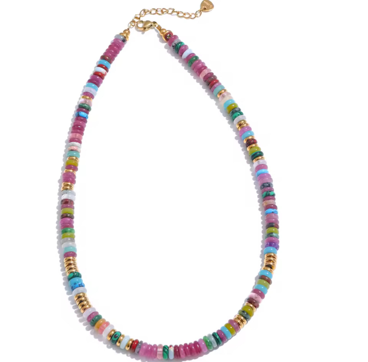 Multi Color Beaded Necklace