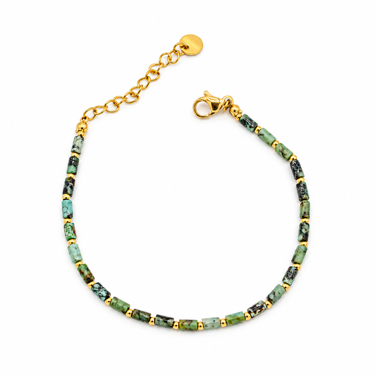 Soft Turquoise Beaded Bracelet