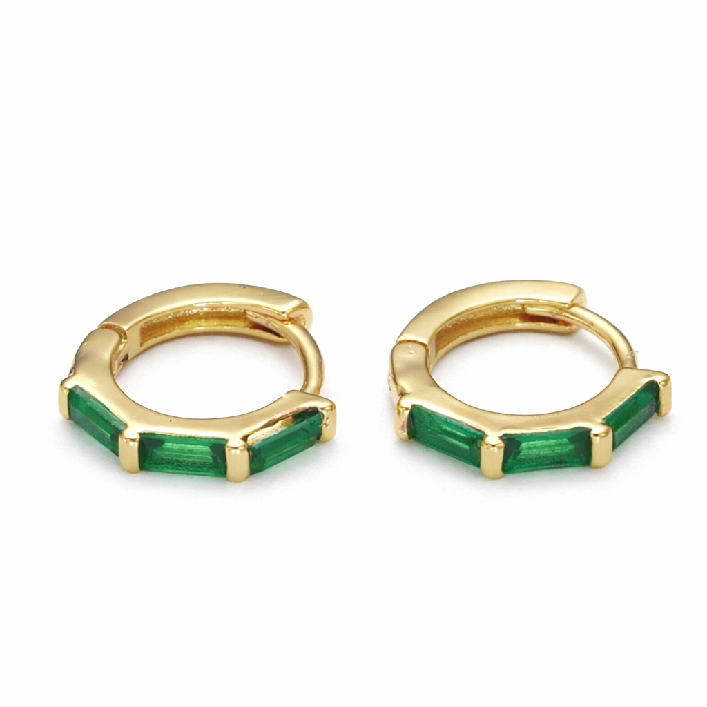 Green Baguette Huggies