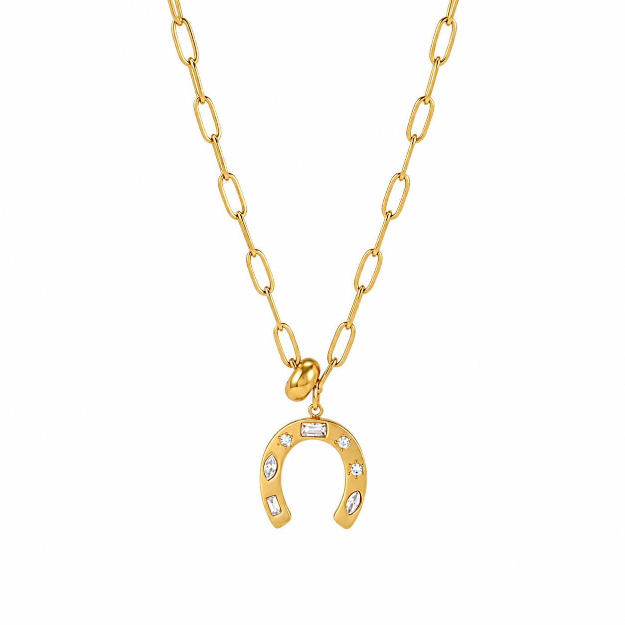 Cz Horseshoe Necklace