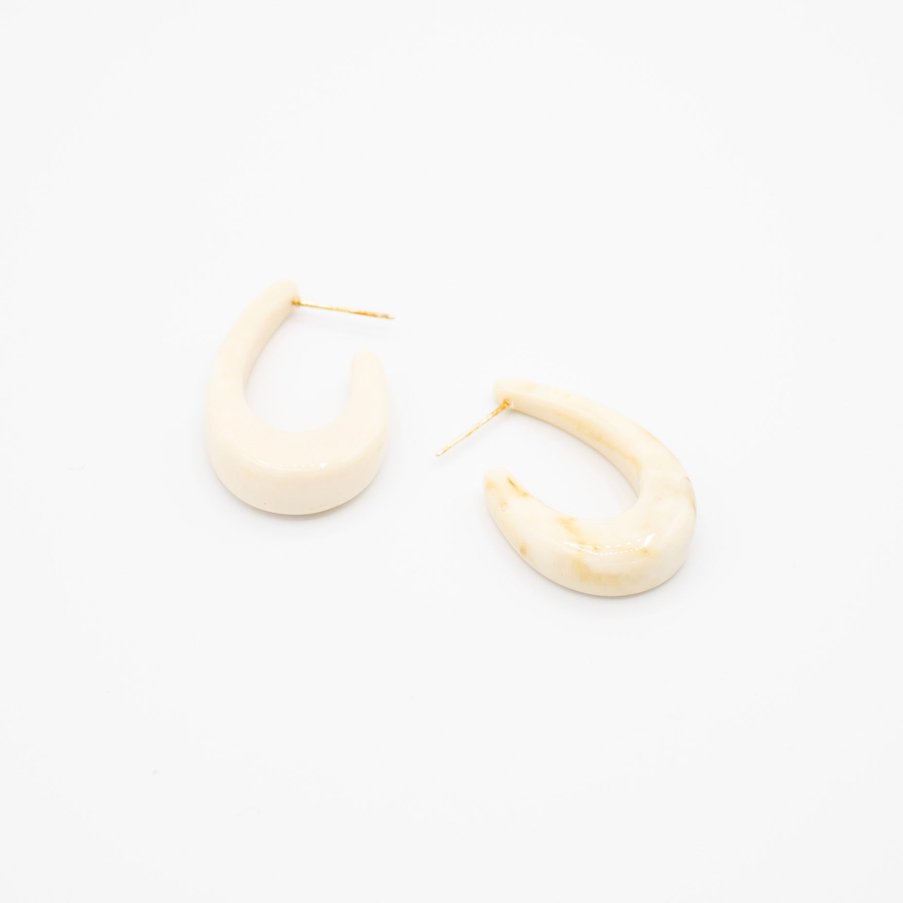 Cream Hook Earrings