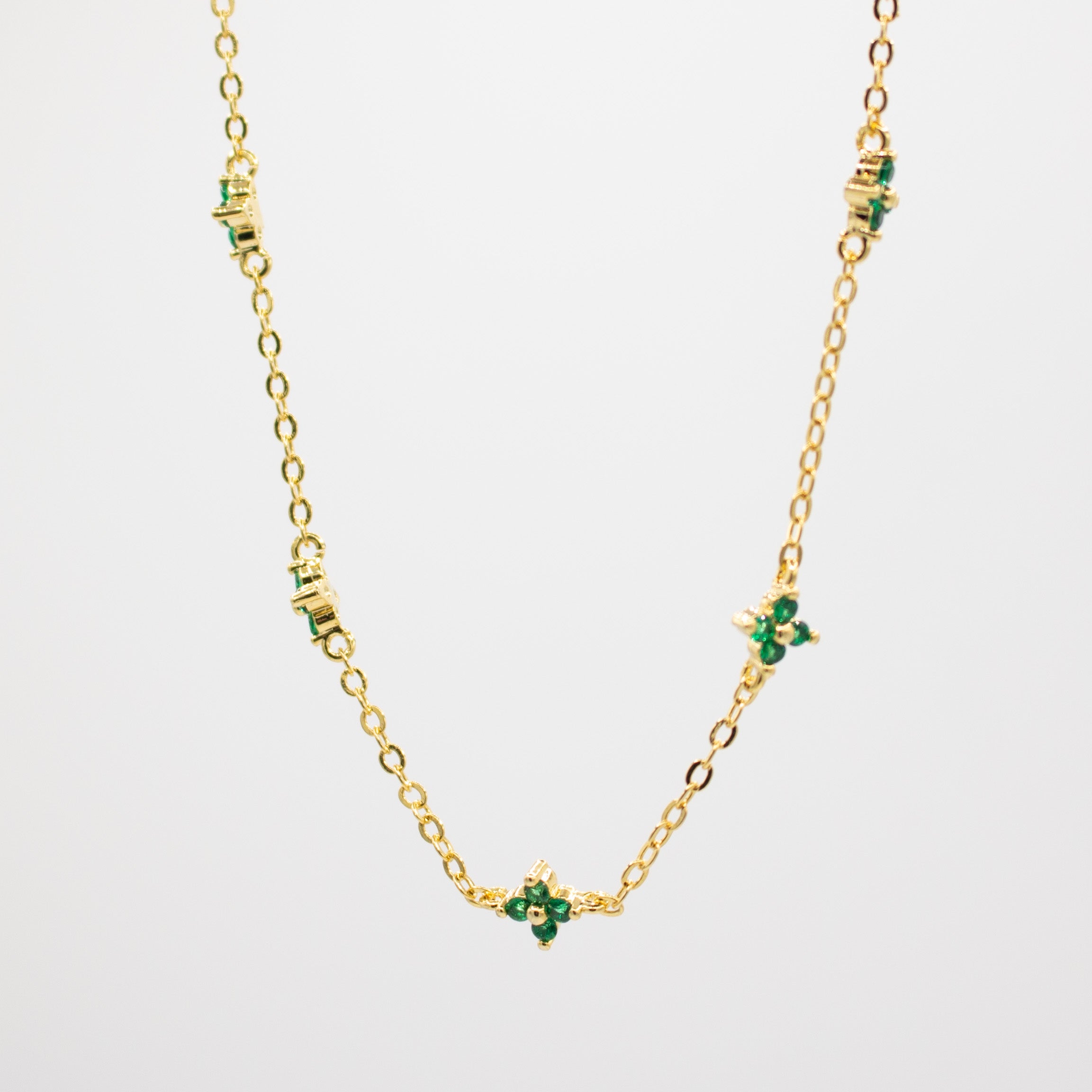 Green Clover Necklace