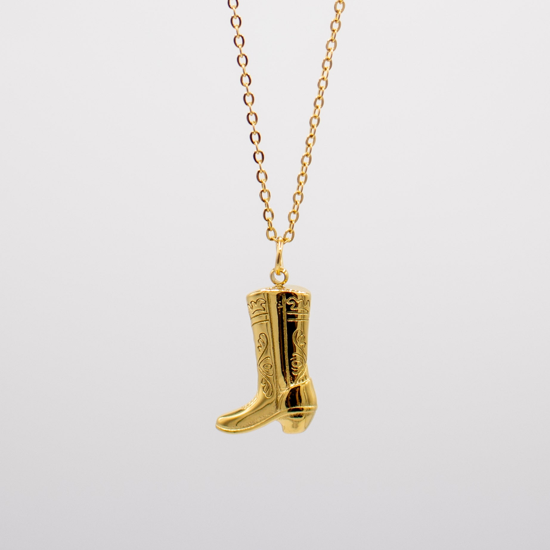 Cowboy Boot Necklace Y'all