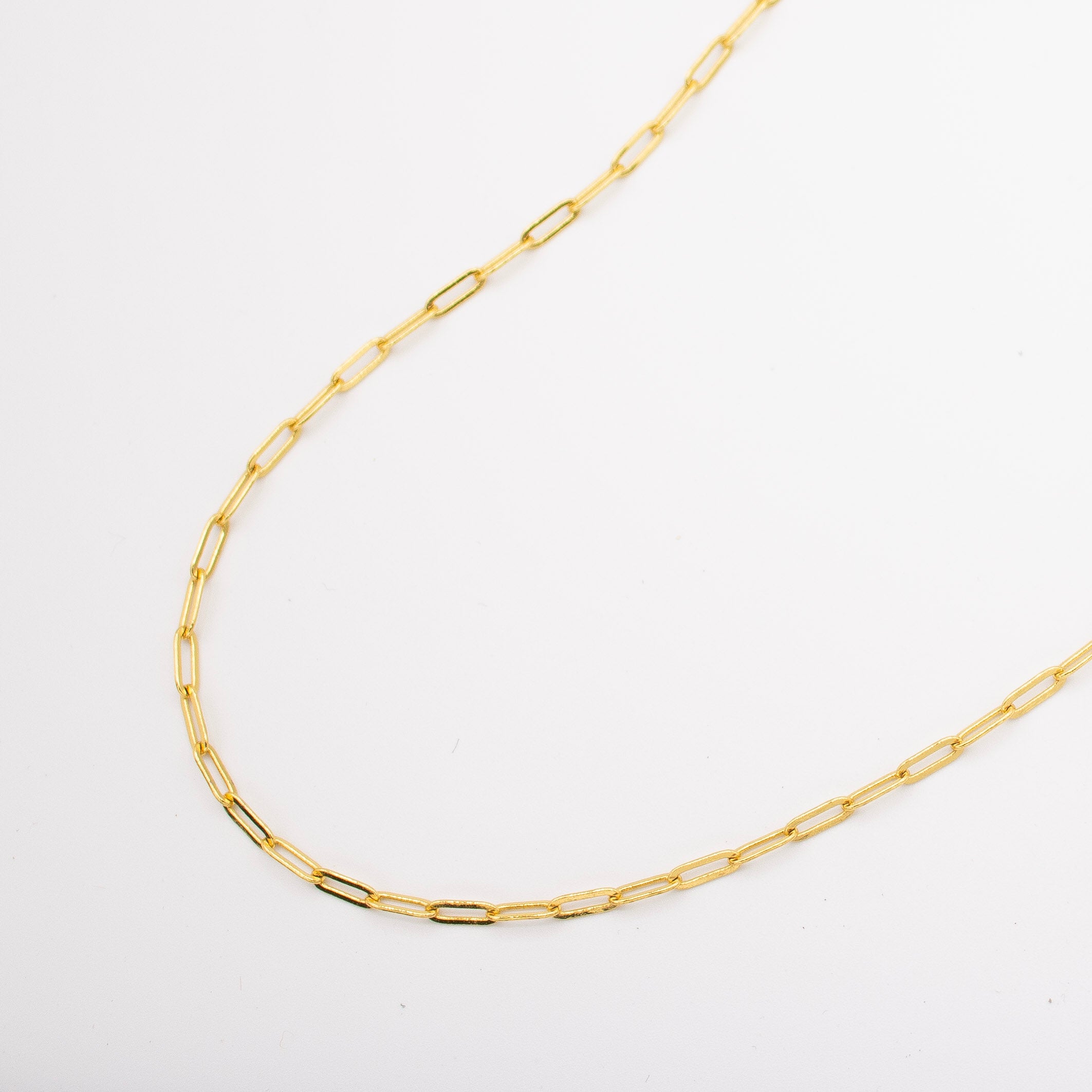 Gold Paperclip Necklace