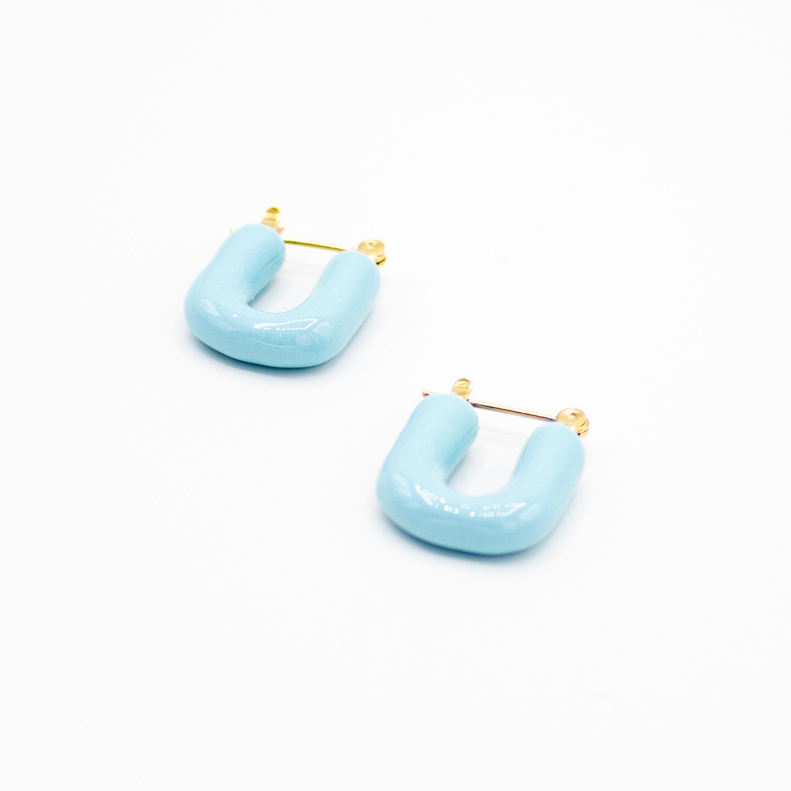 Cyan U Earrings