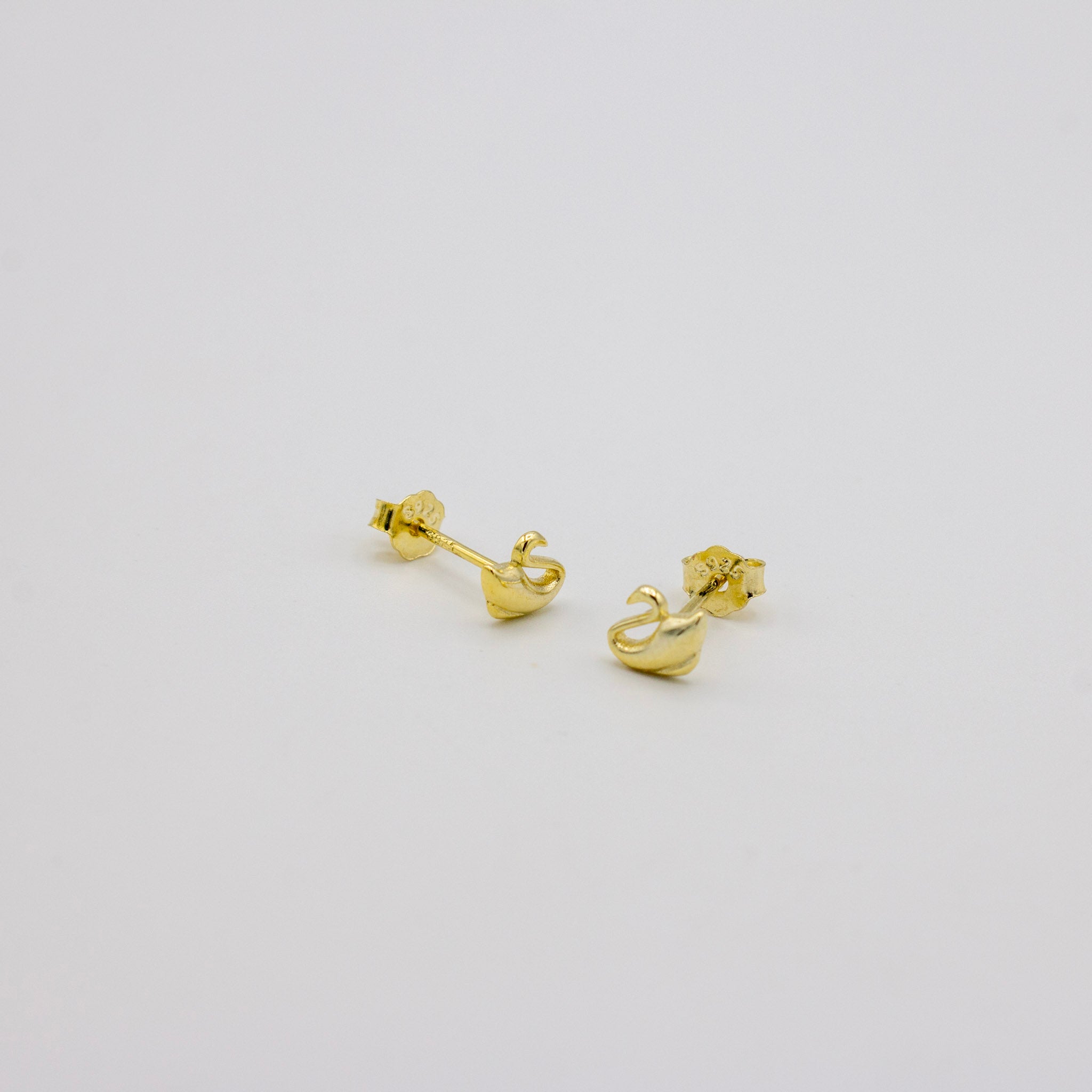 Dainty Swan Studs