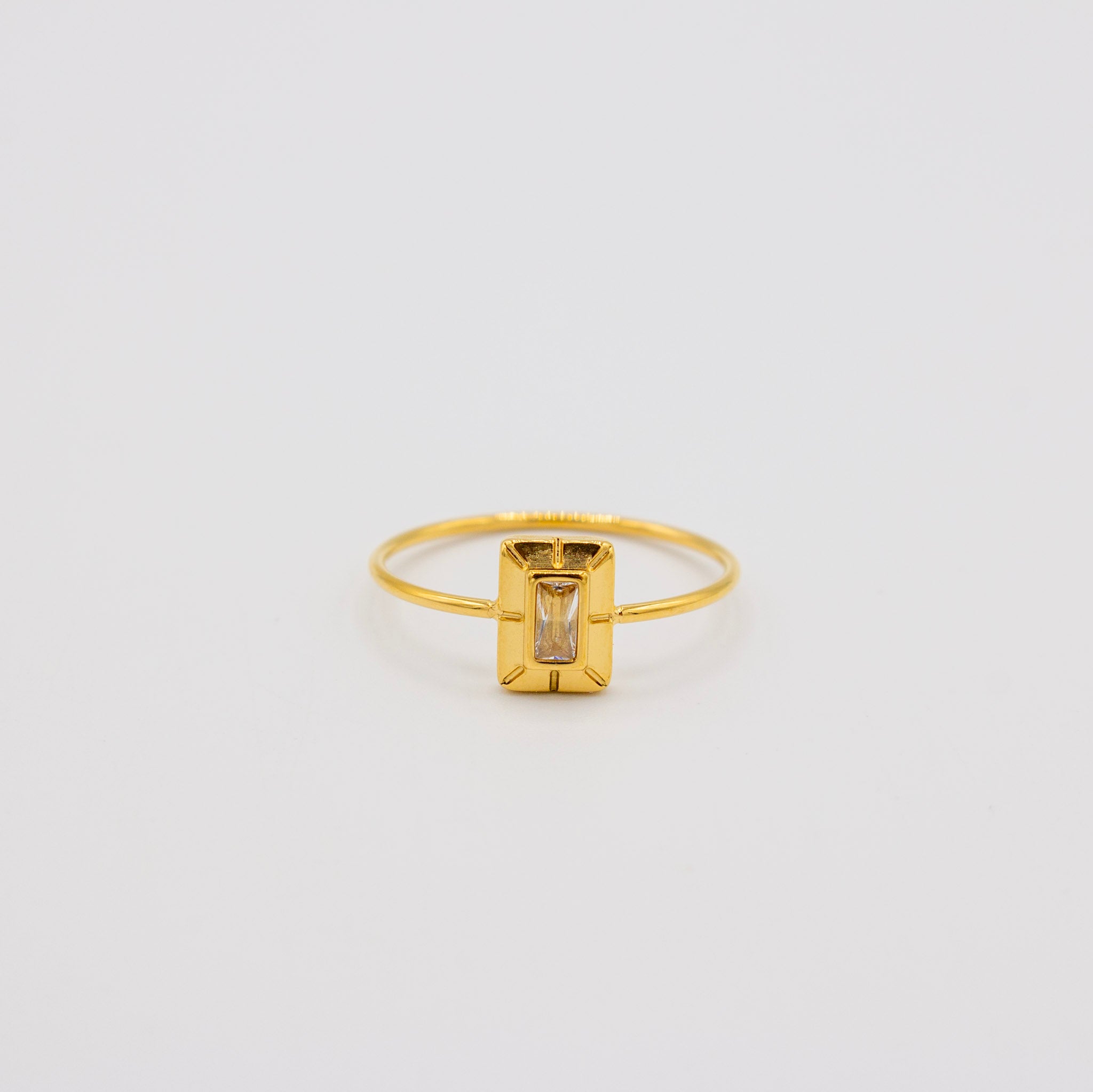 Baguette Cz Ring