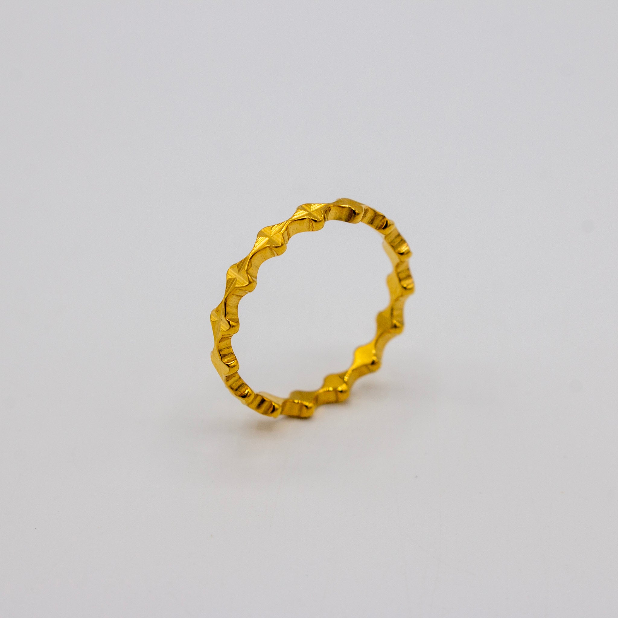 Rippled Gold Ring