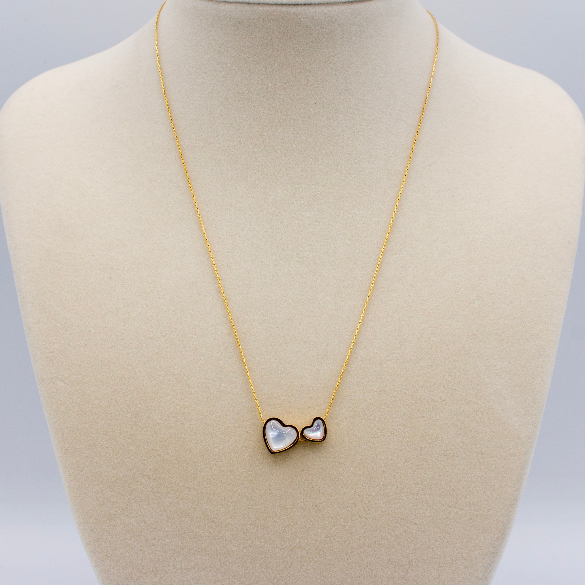 Dainty Double Heart Necklace