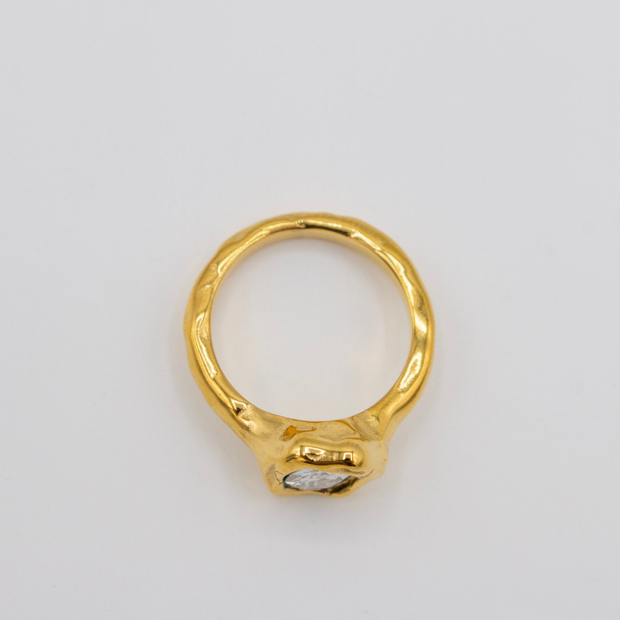 Natural Oval Stone Ring