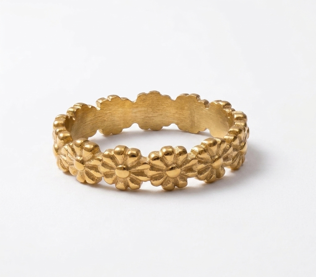 Goldie Flower  Ring