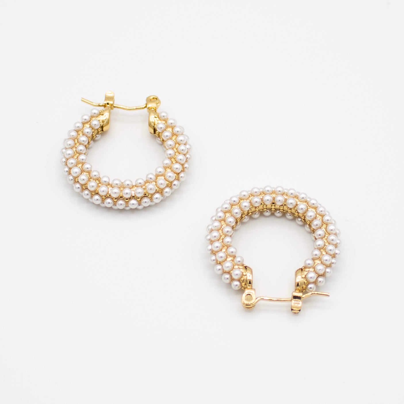 Stippled Pearl Earrings