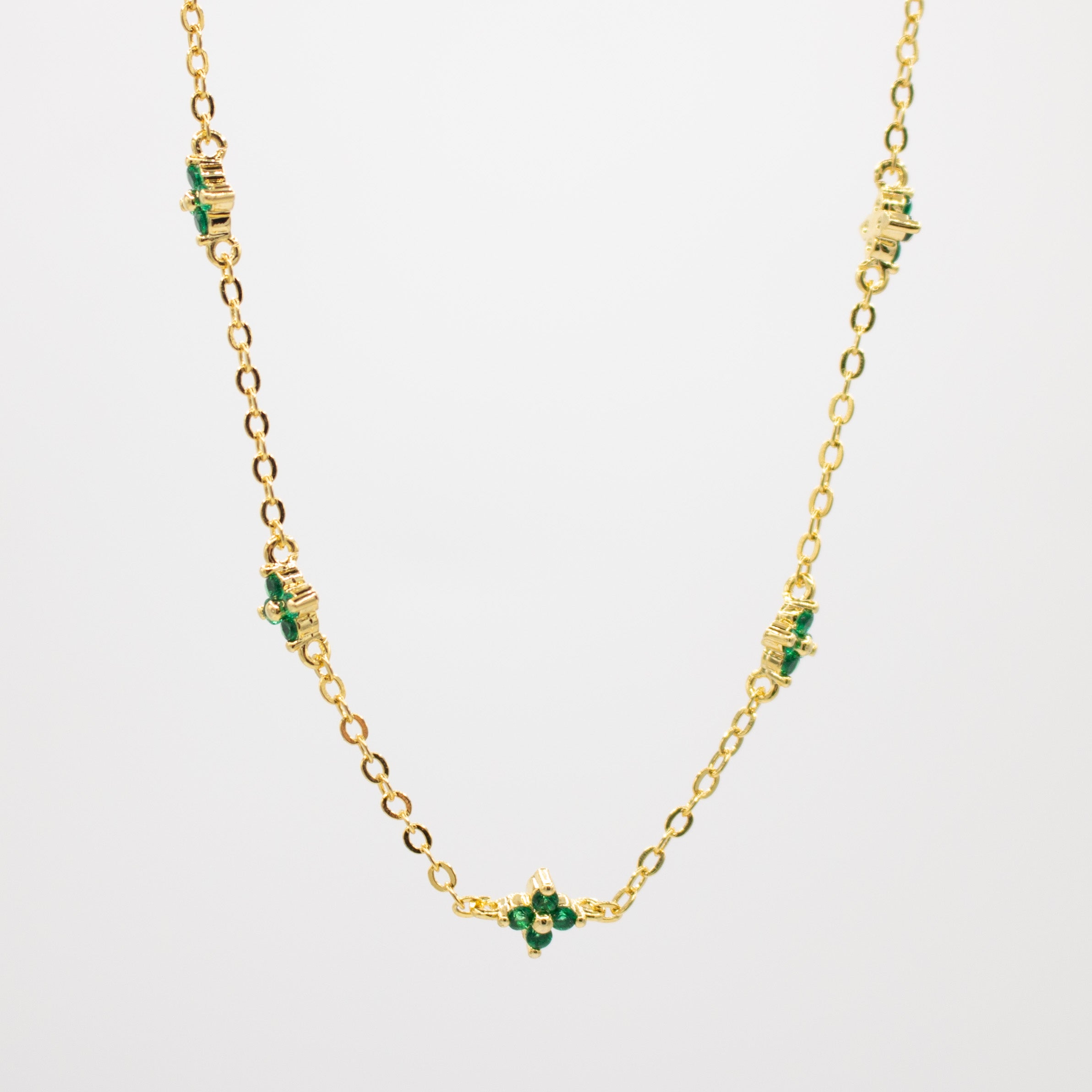 Green Clover Necklace