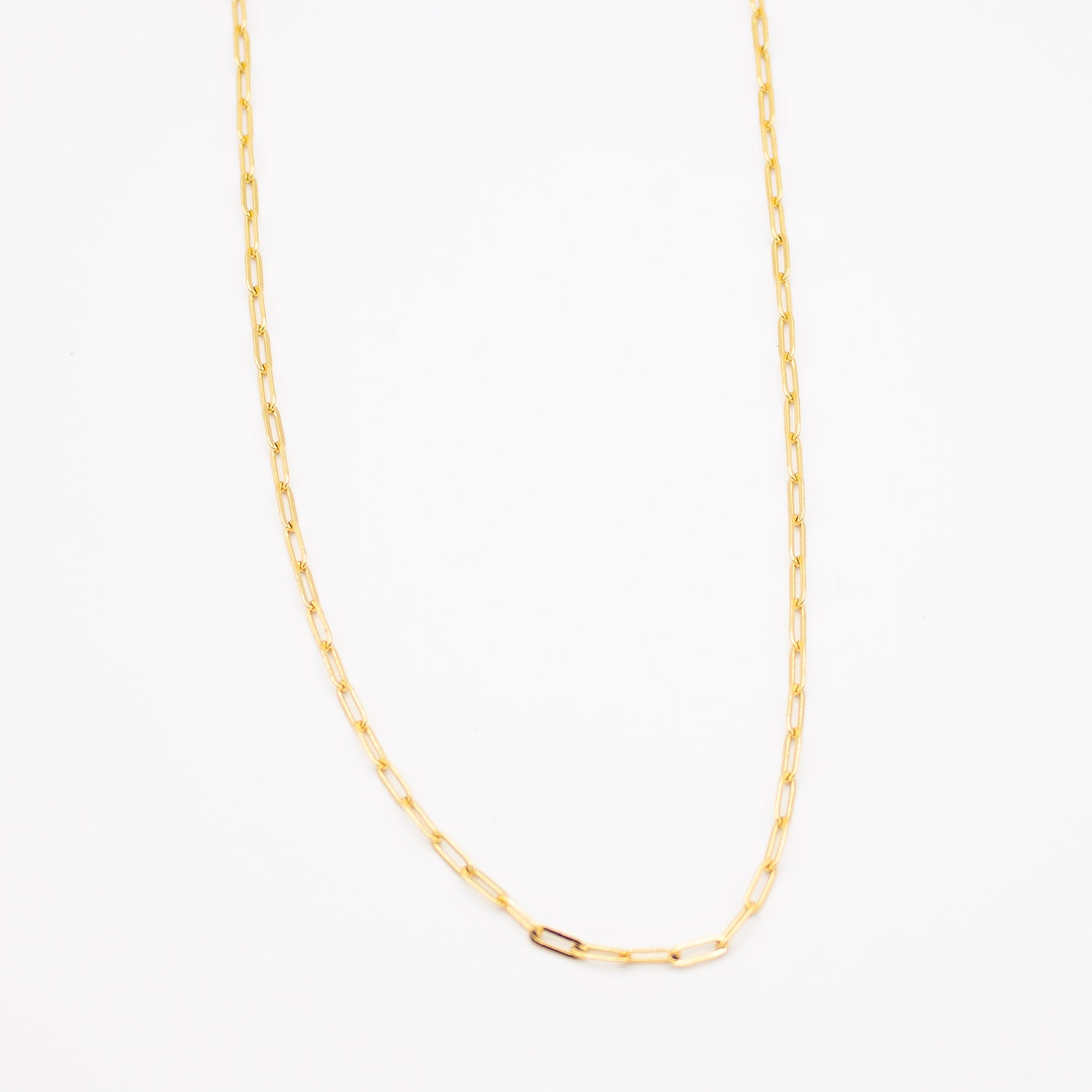 Gold Paperclip Necklace