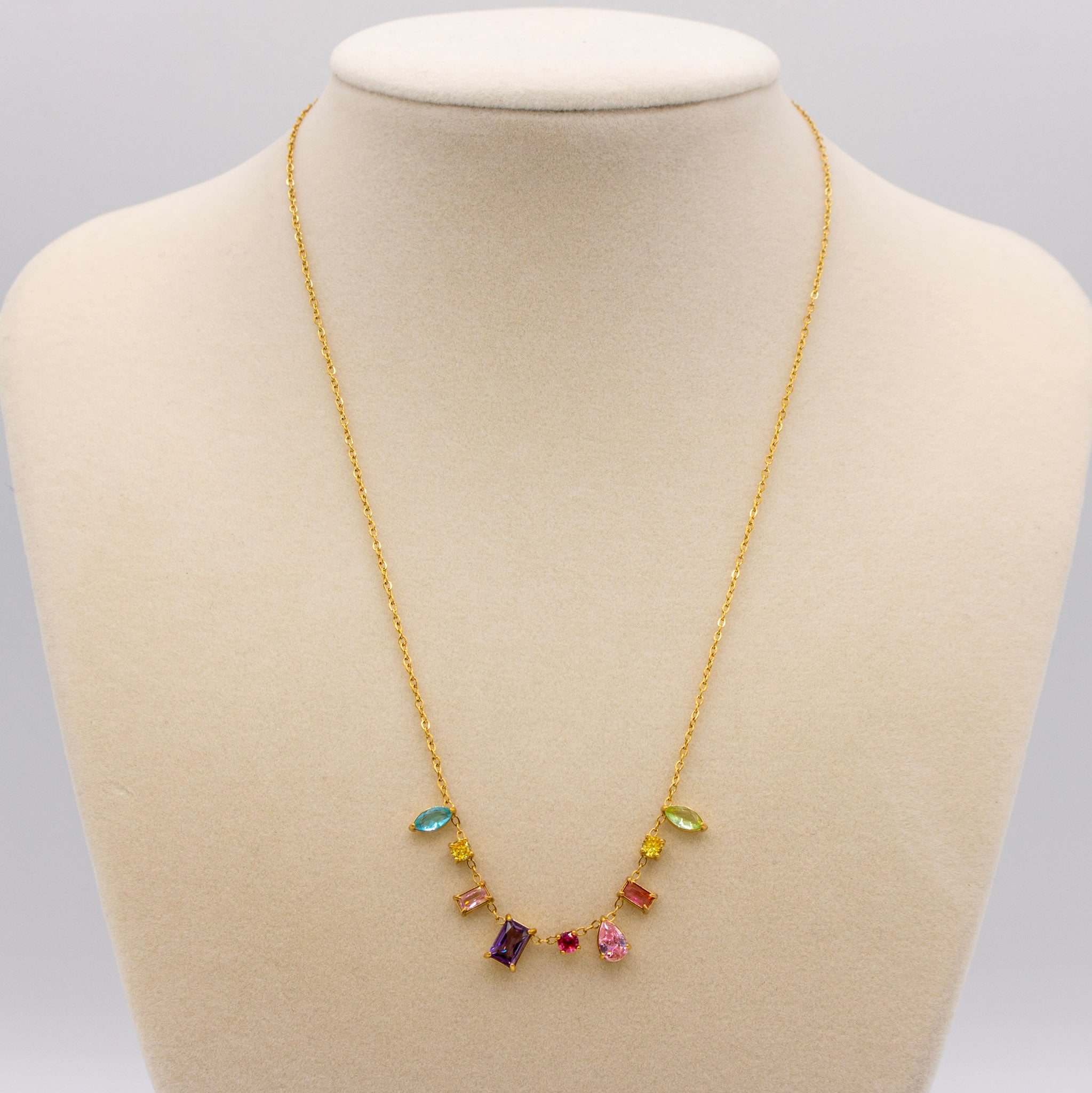Colorful Cz Necklace