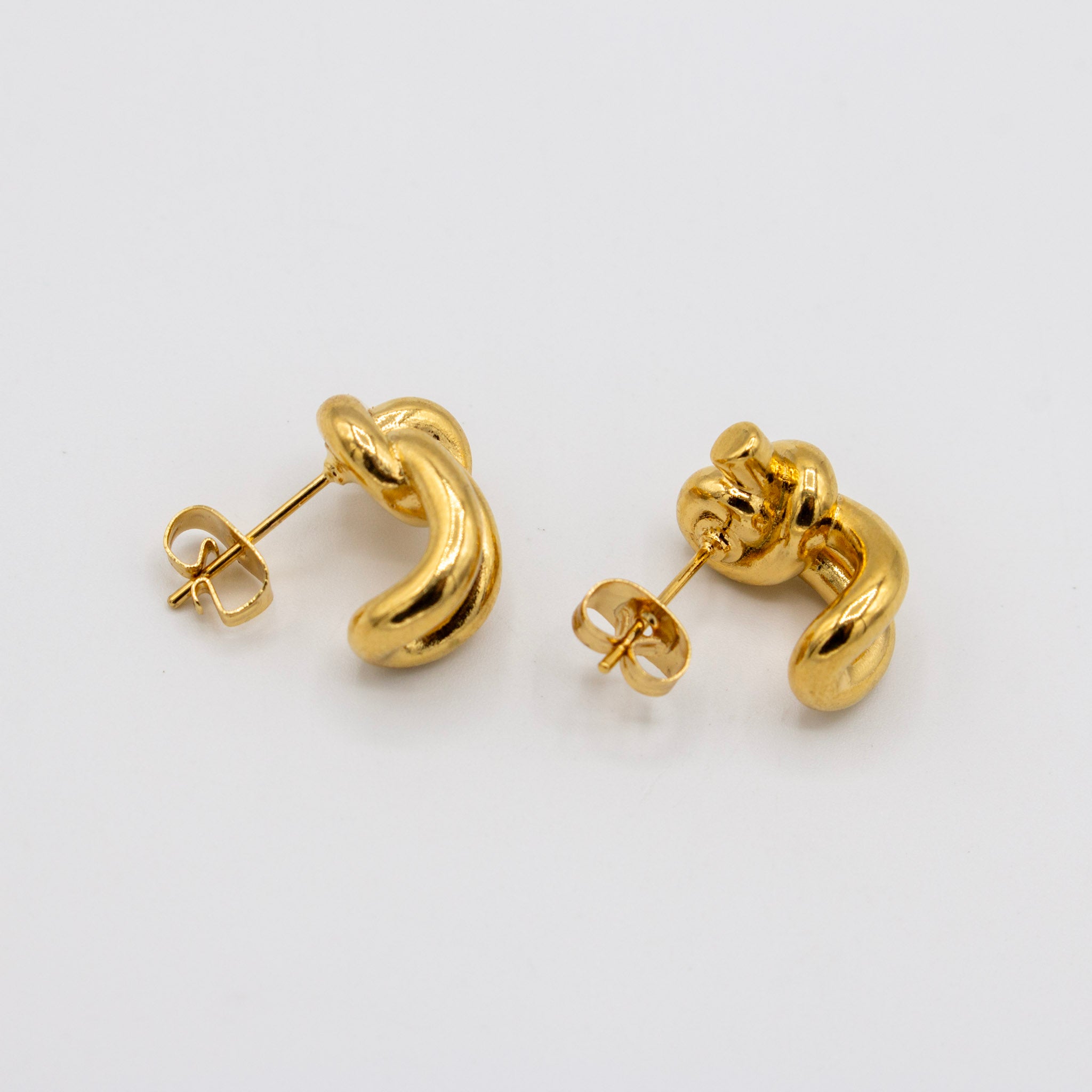 Knot Hoop Earrings