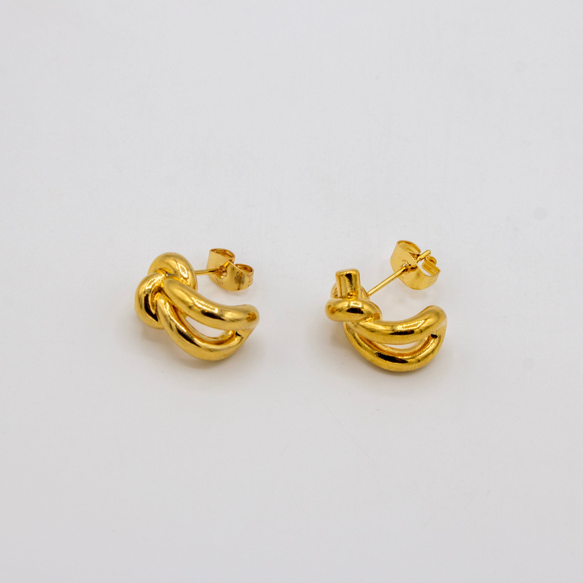 Knot Hoop Earrings