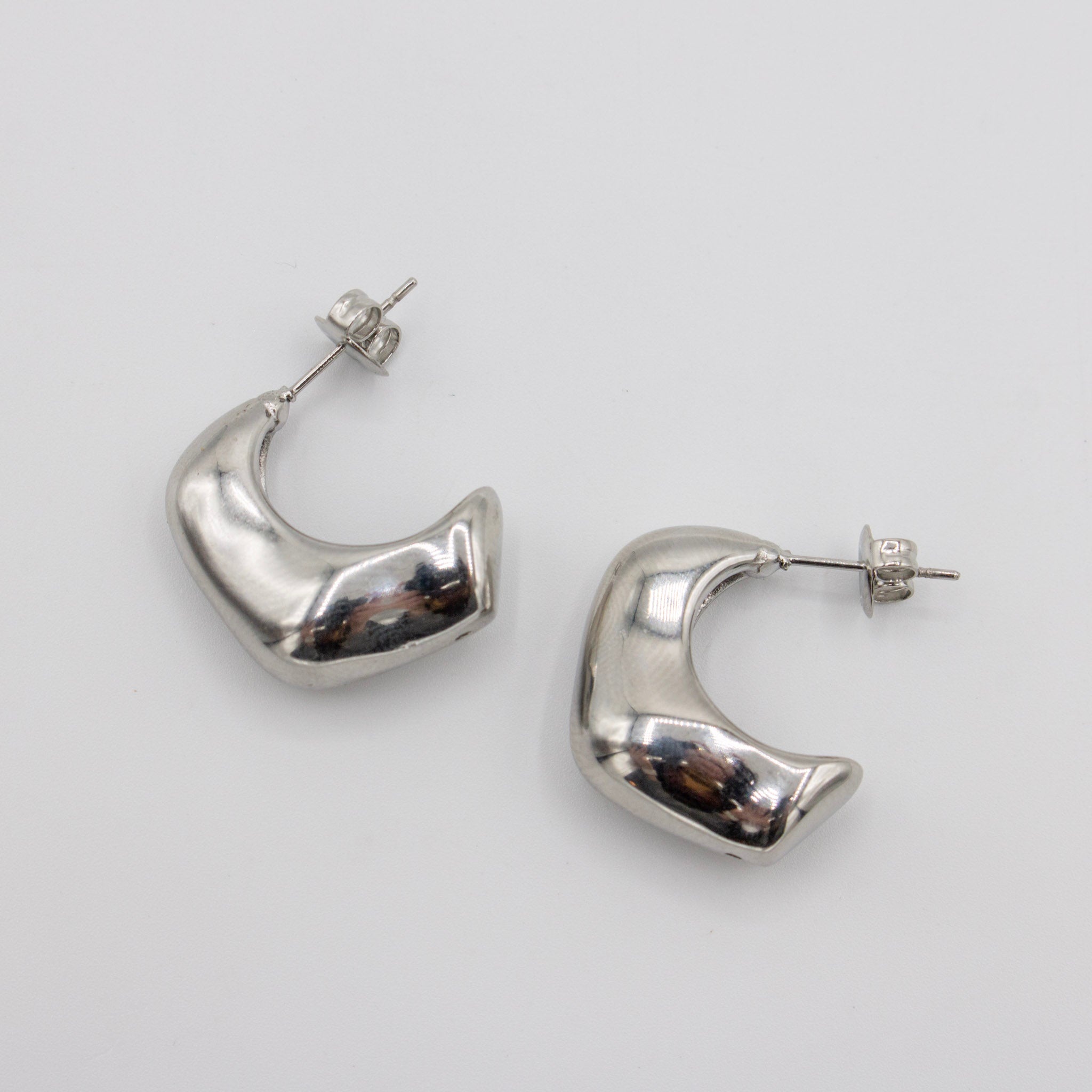 Retro Hoop- Silver