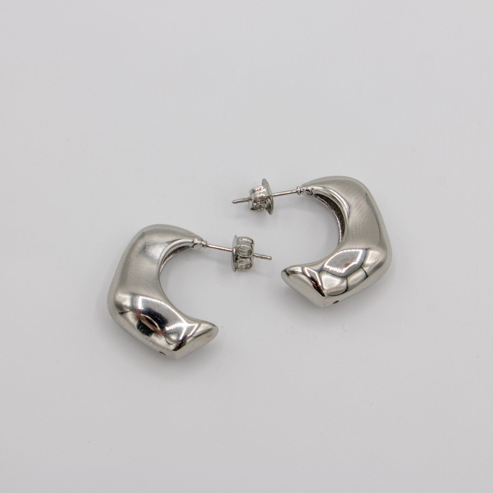 Retro Hoop- Silver