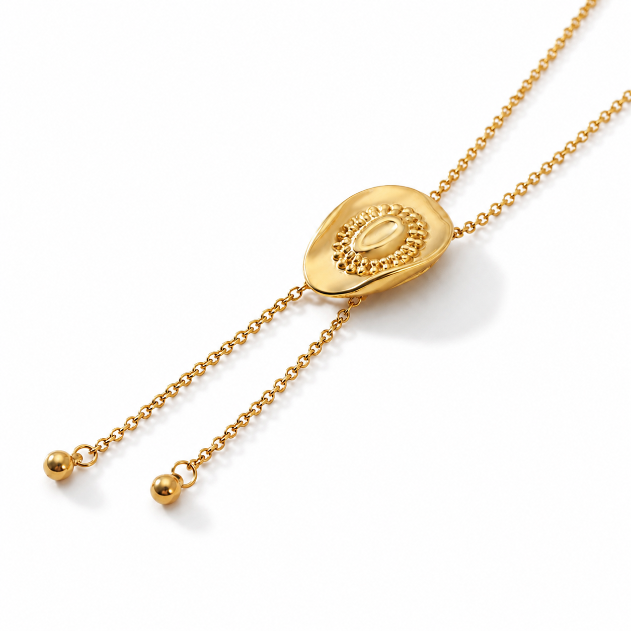 Bolo Tie Cowgirl Hat Necklace