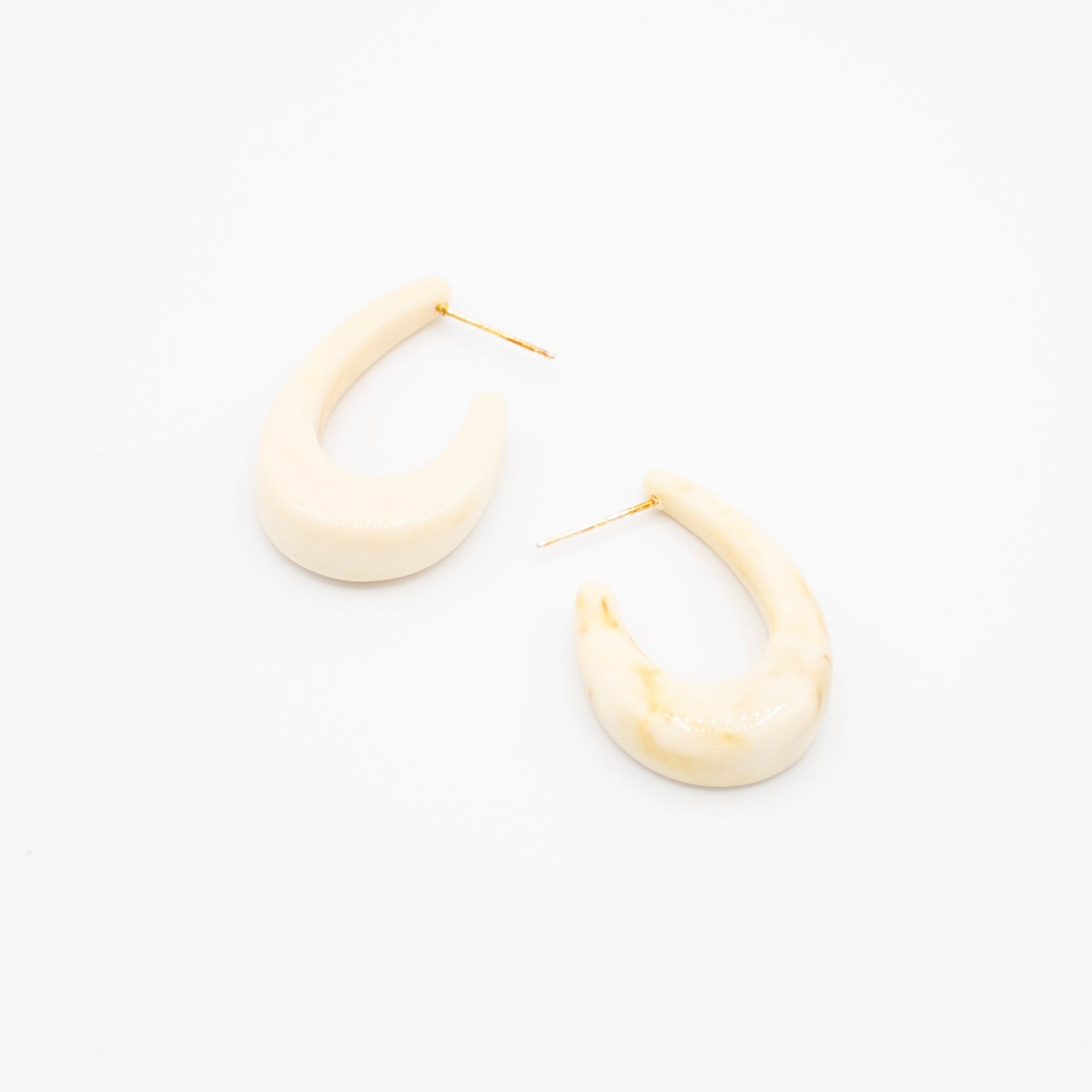 Cream Hook Earrings