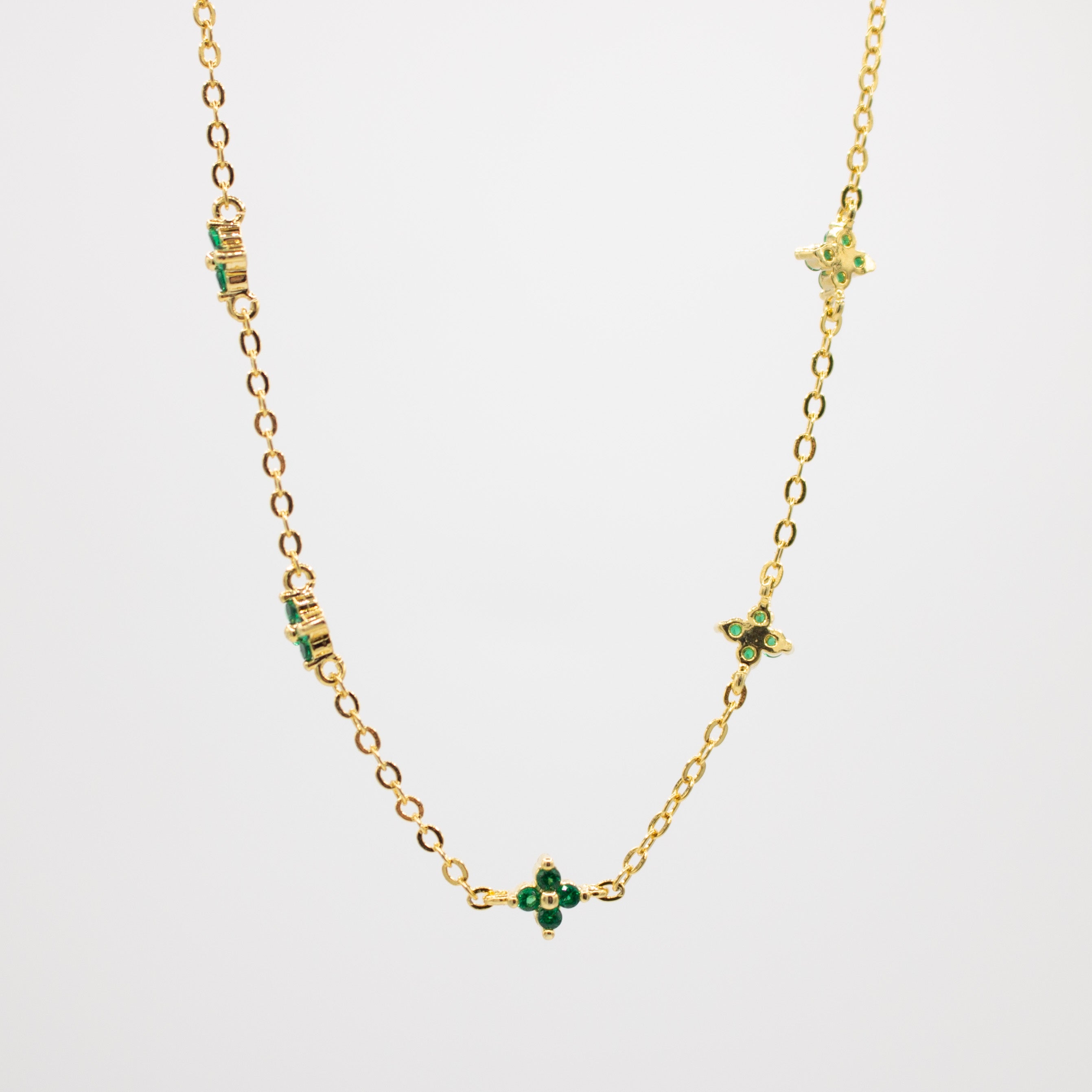 Green Clover Necklace