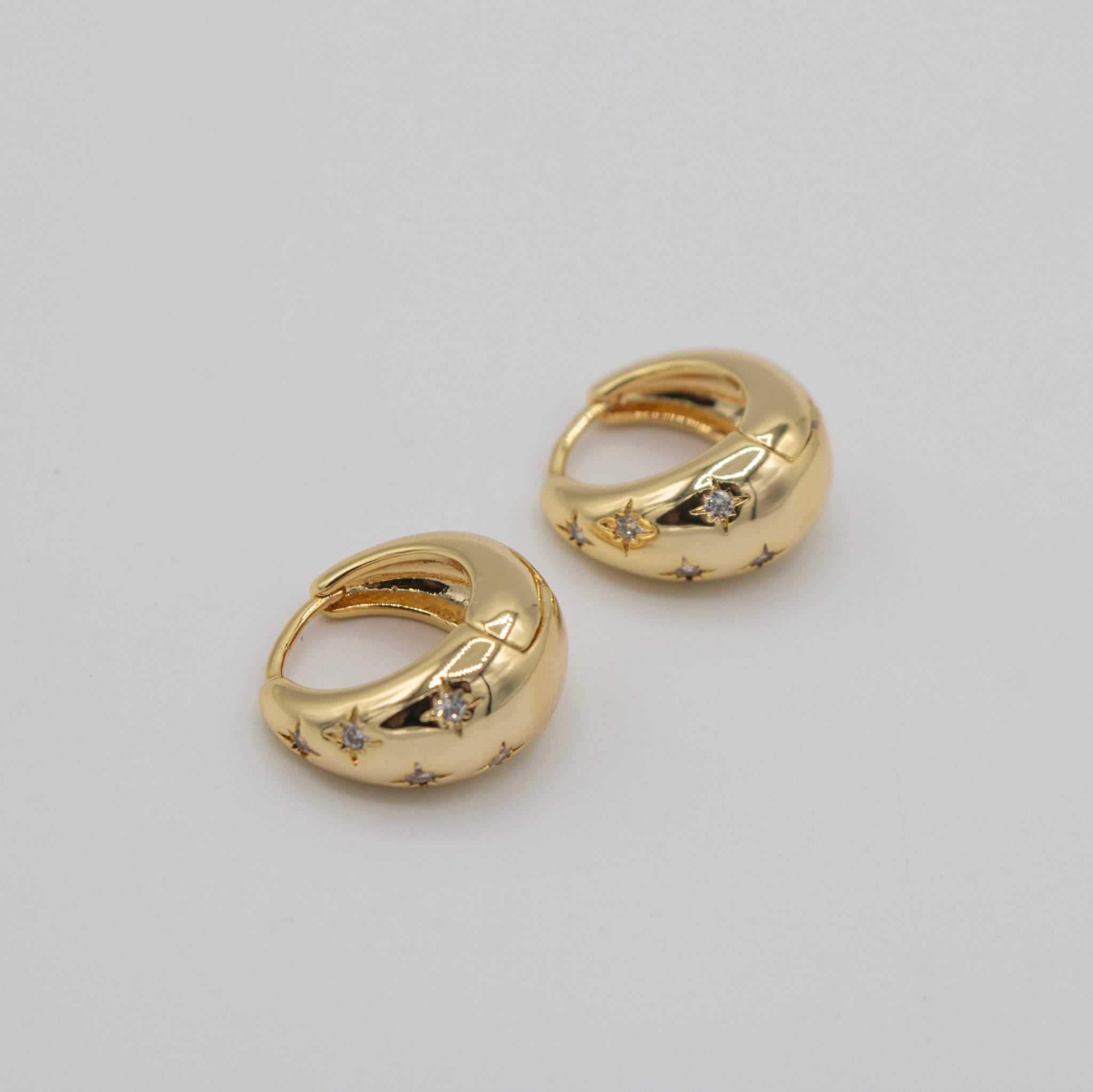 Sparkle Cz Hoops