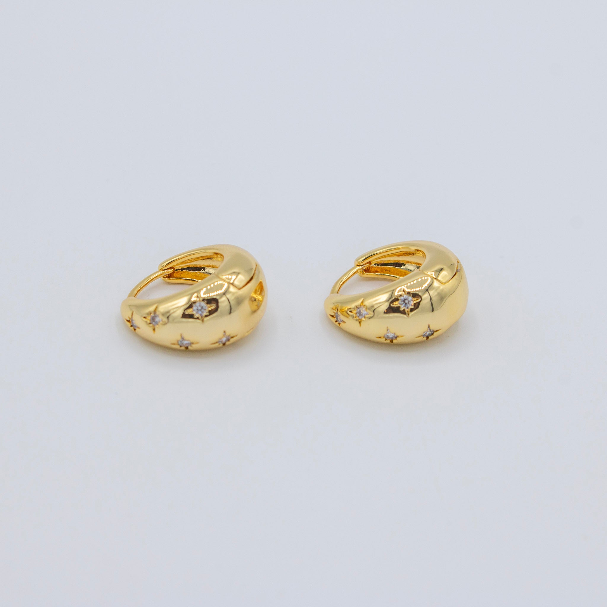 Sparkle Cz Hoops