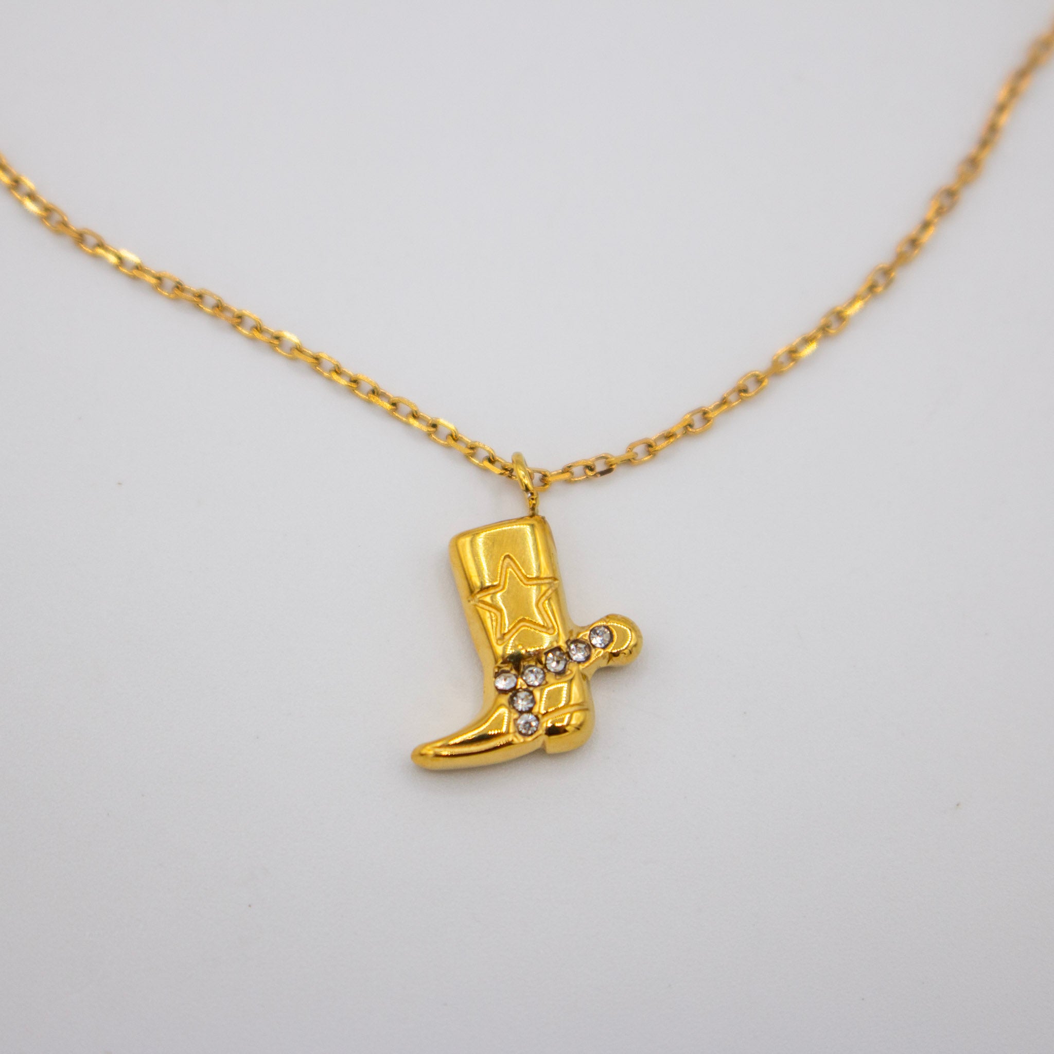 Stunning Cowgirl Boot Necklace