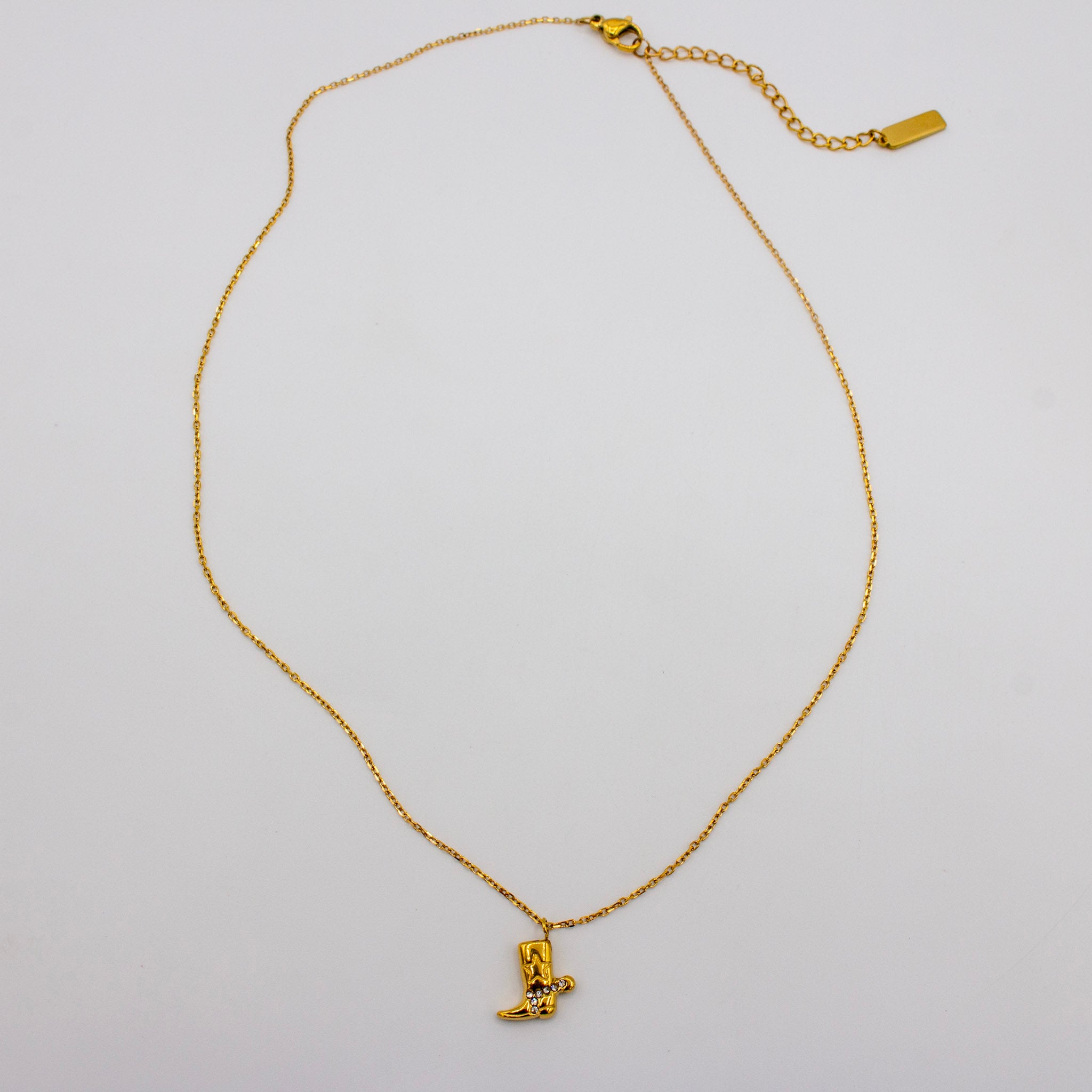 Stunning Cowgirl Boot Necklace